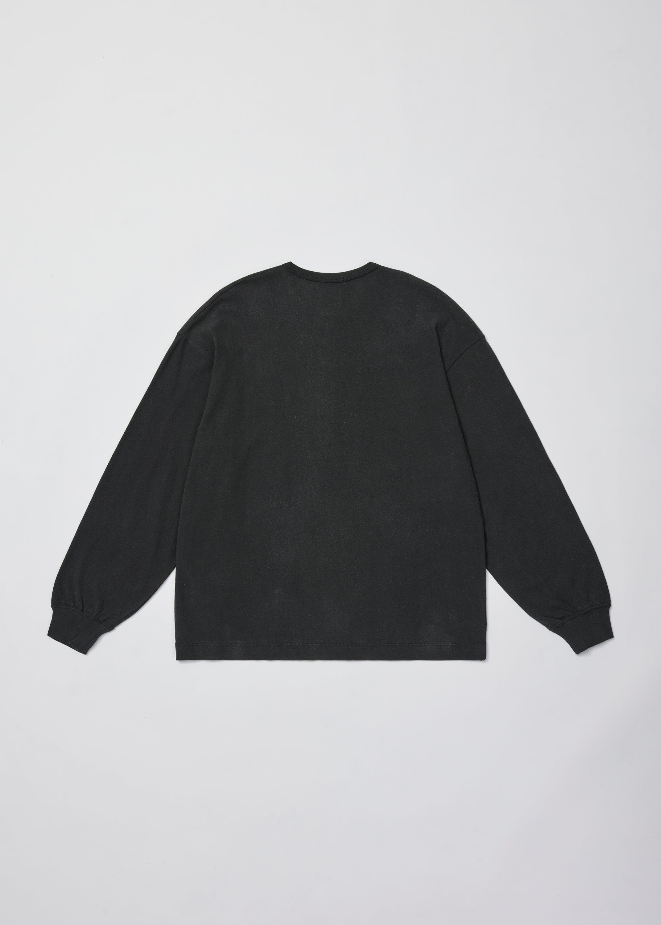 ULTERIOR FADED TWIST TENJIKU HENLEY-NECK TOP BLACK