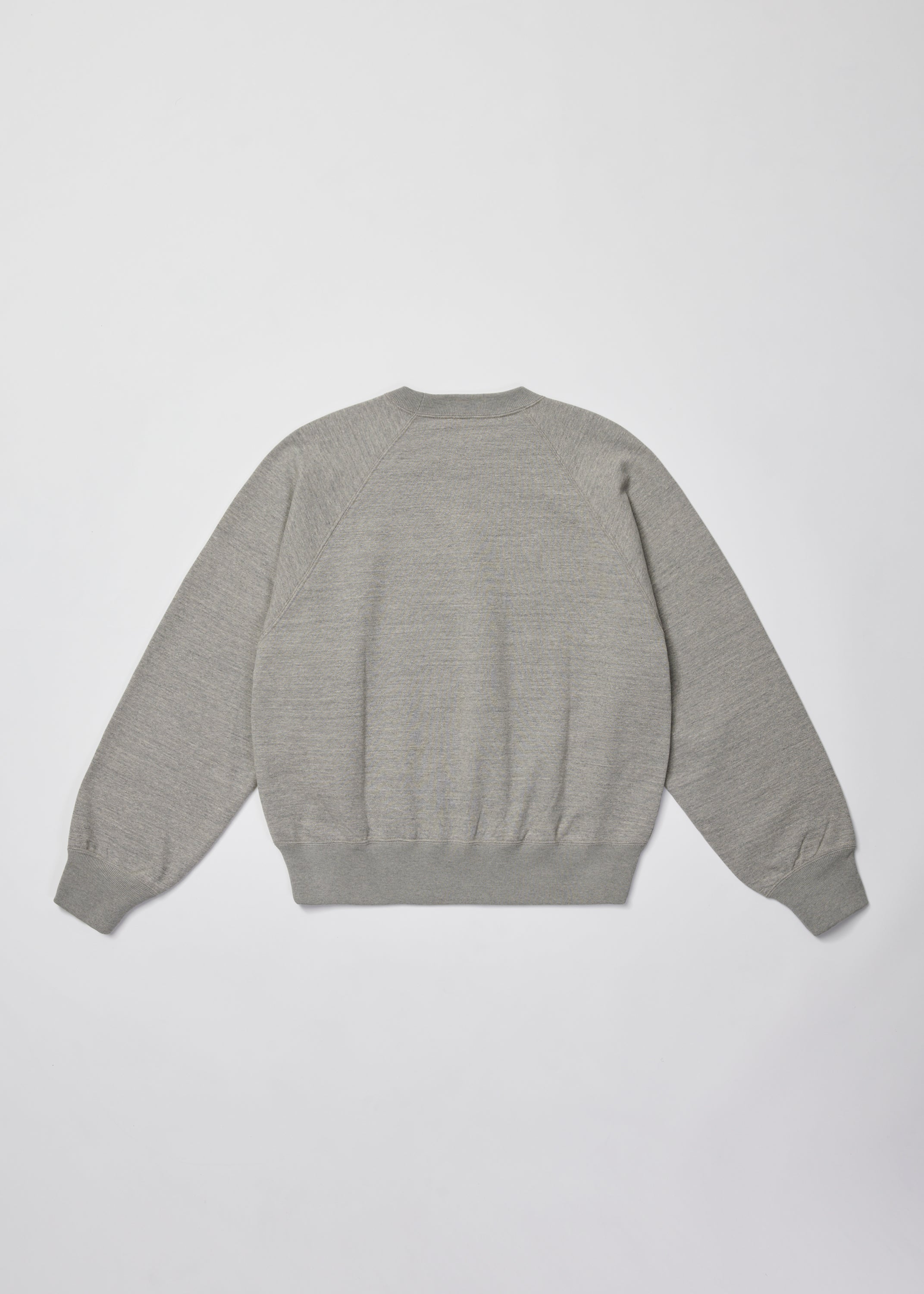 ULTERIOR FADED SILKY TERRY SWEAT SHIRT STONE GREY