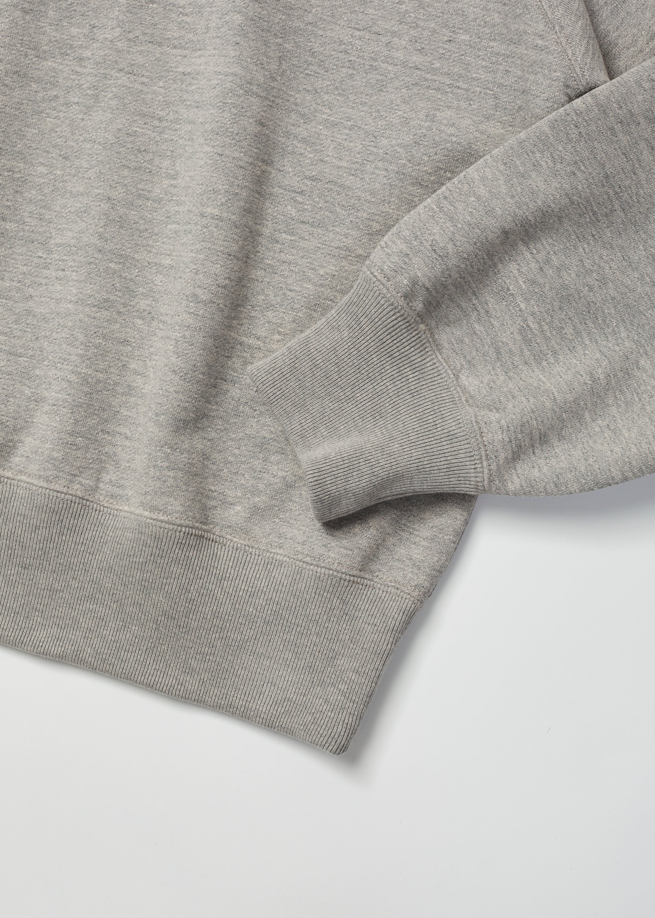 ULTERIOR FADED SILKY TERRY SWEAT SHIRT STONE GREY