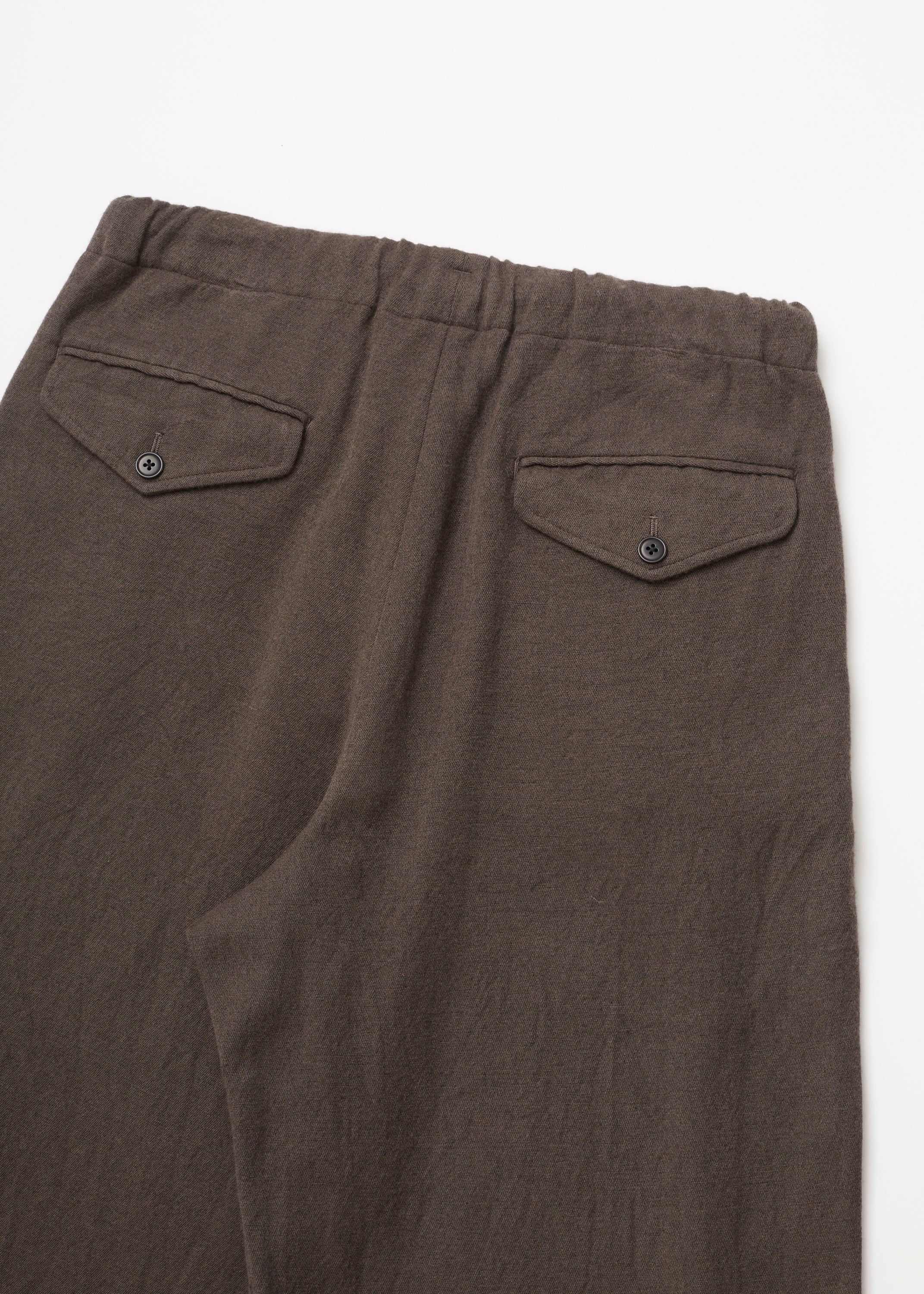 ULTERIOR WASHED W/R CASH TWILL DRAWSTRING PANTS BLACK