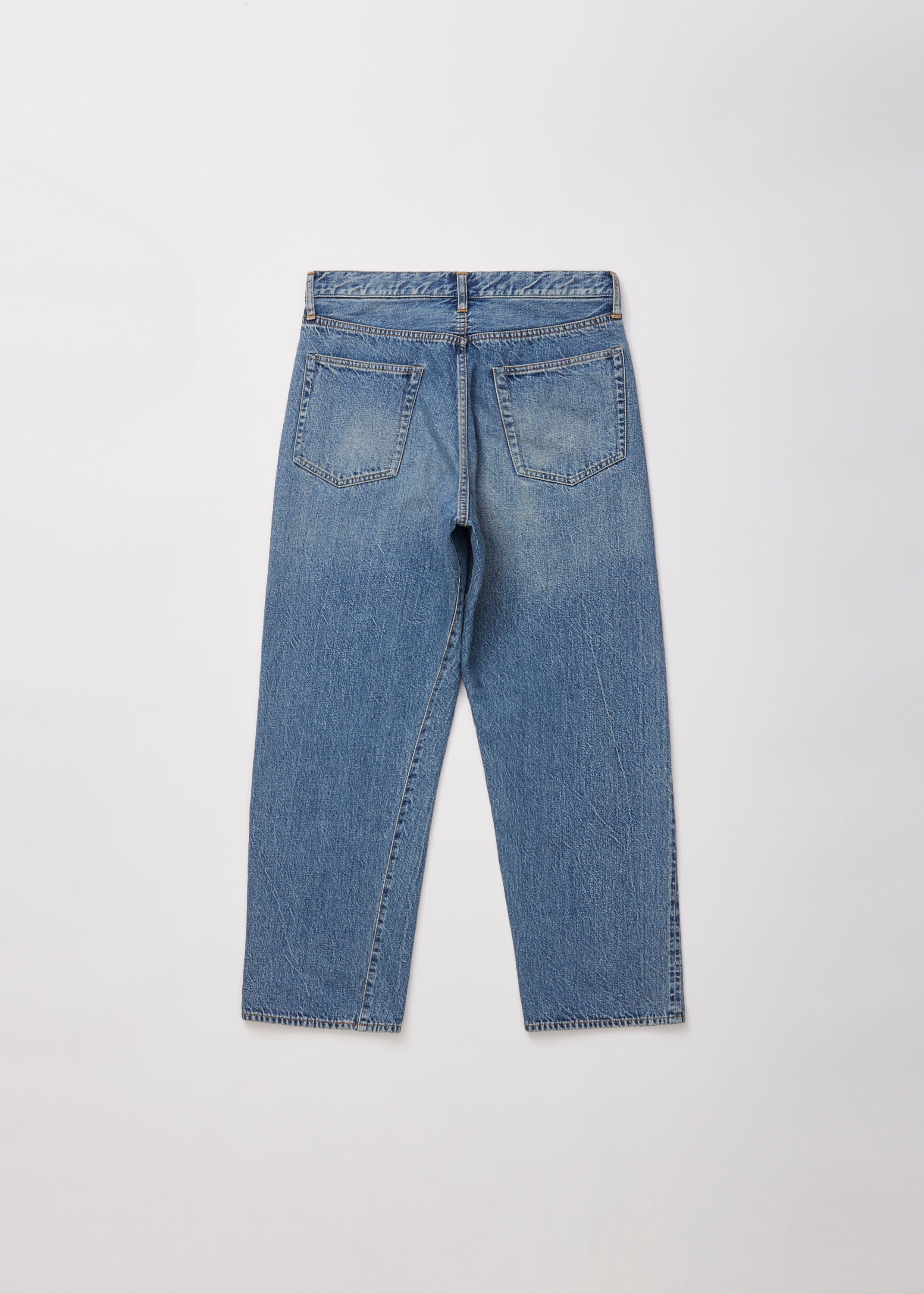 ULTERIOR VINTAGE WASHED SELVEDGE DENIM 5P PANTS FADED BLUE