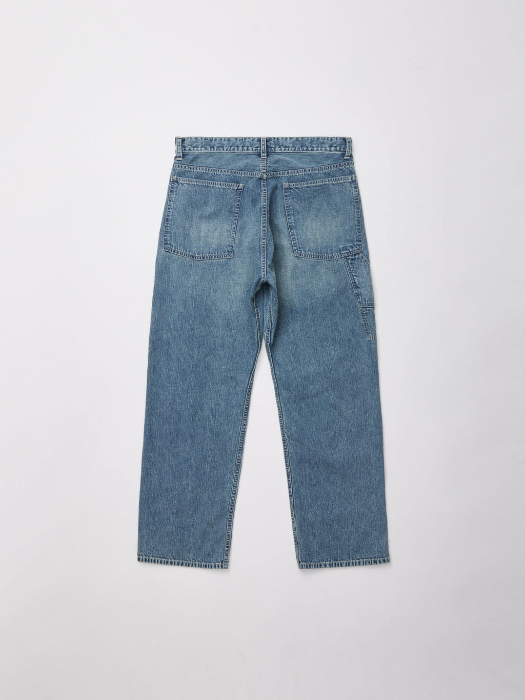 ULTERIOR VINTAGE FADED LIGHT DENIM PAINTER PANTS FADED BLUE