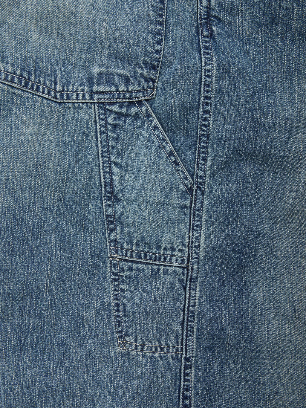 ULTERIOR VINTAGE FADED LIGHT DENIM PAINTER PANTS FADED BLUE