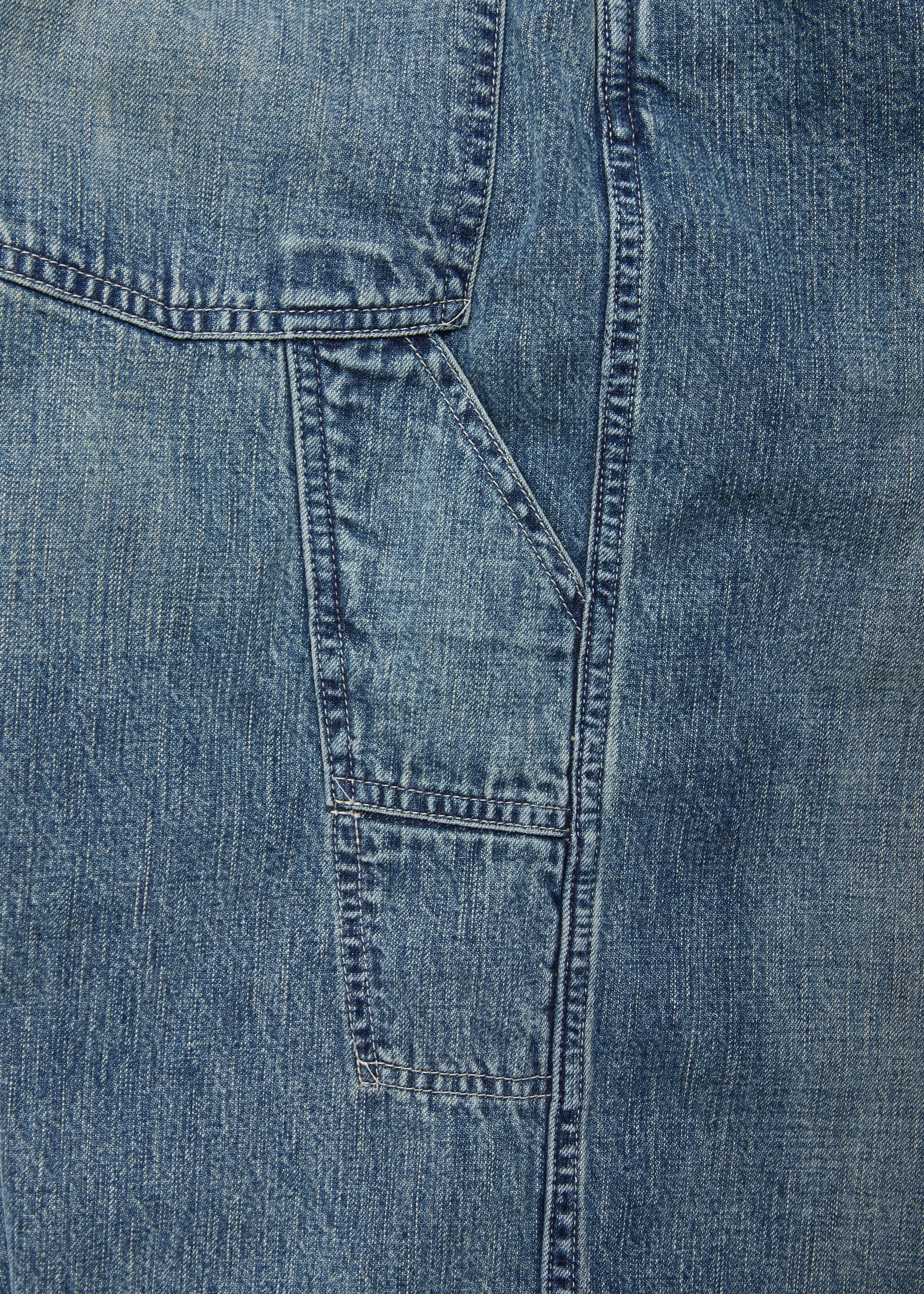 ULTERIOR VINTAGE FADED LIGHT DENIM PAINTER PANTS FADED BLUE