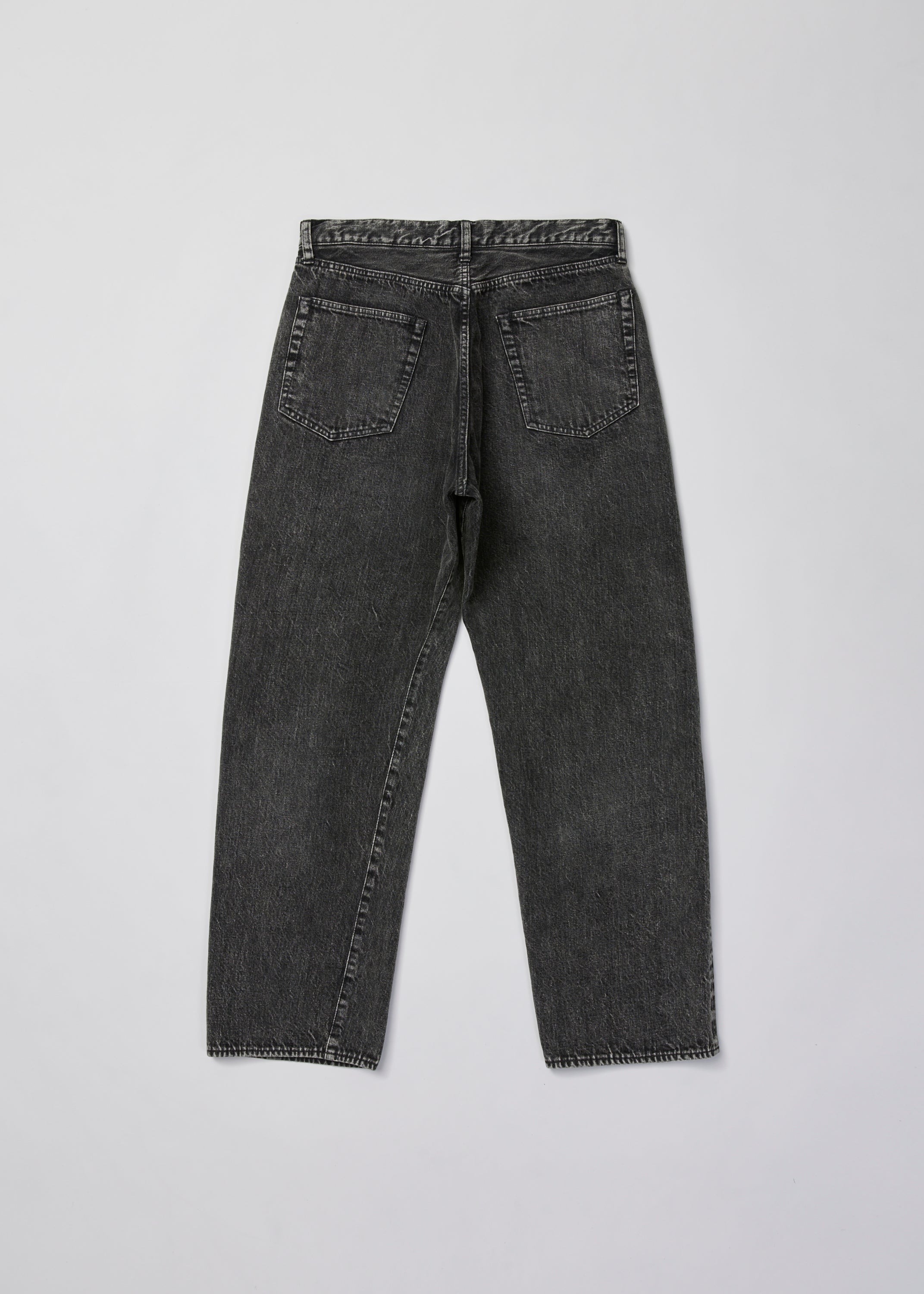 ULTERIOR VINTAGE WASHED SELVEDGE BLACK DENIM 5P PANTS