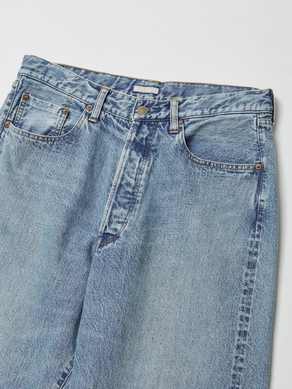 ULTERIOR VINTAGE WASHED SELVEDGE DENIM 5P PANTS