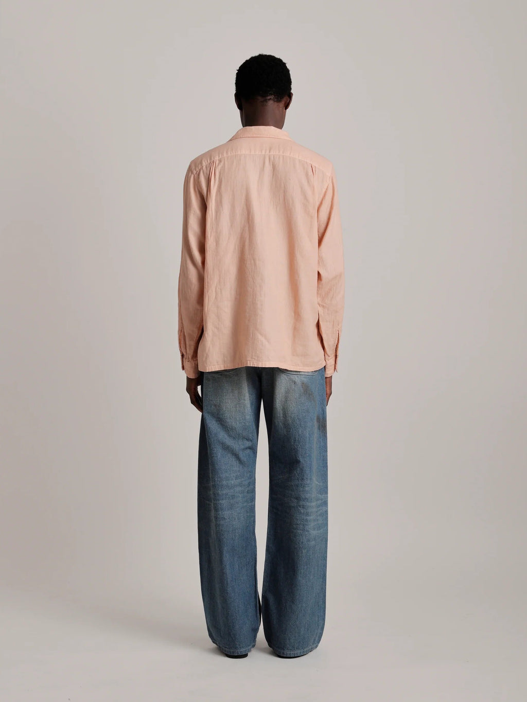 TAIGA TAKAHASHI LOT.101 OPEN COLLAR SHIRT SAKURA
