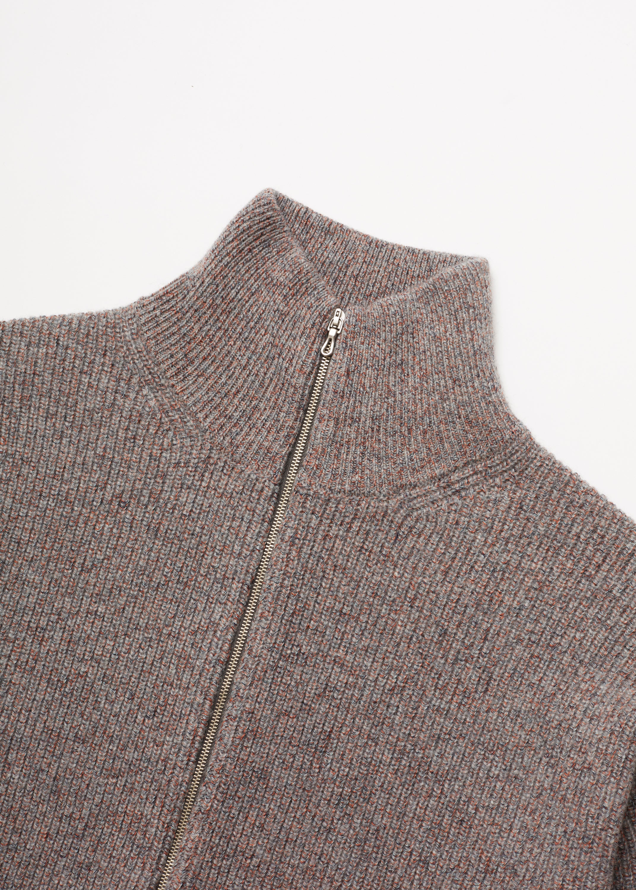ULTERIOR W/C MEALANGE RIB DRIVERS KNIT GREY MIX