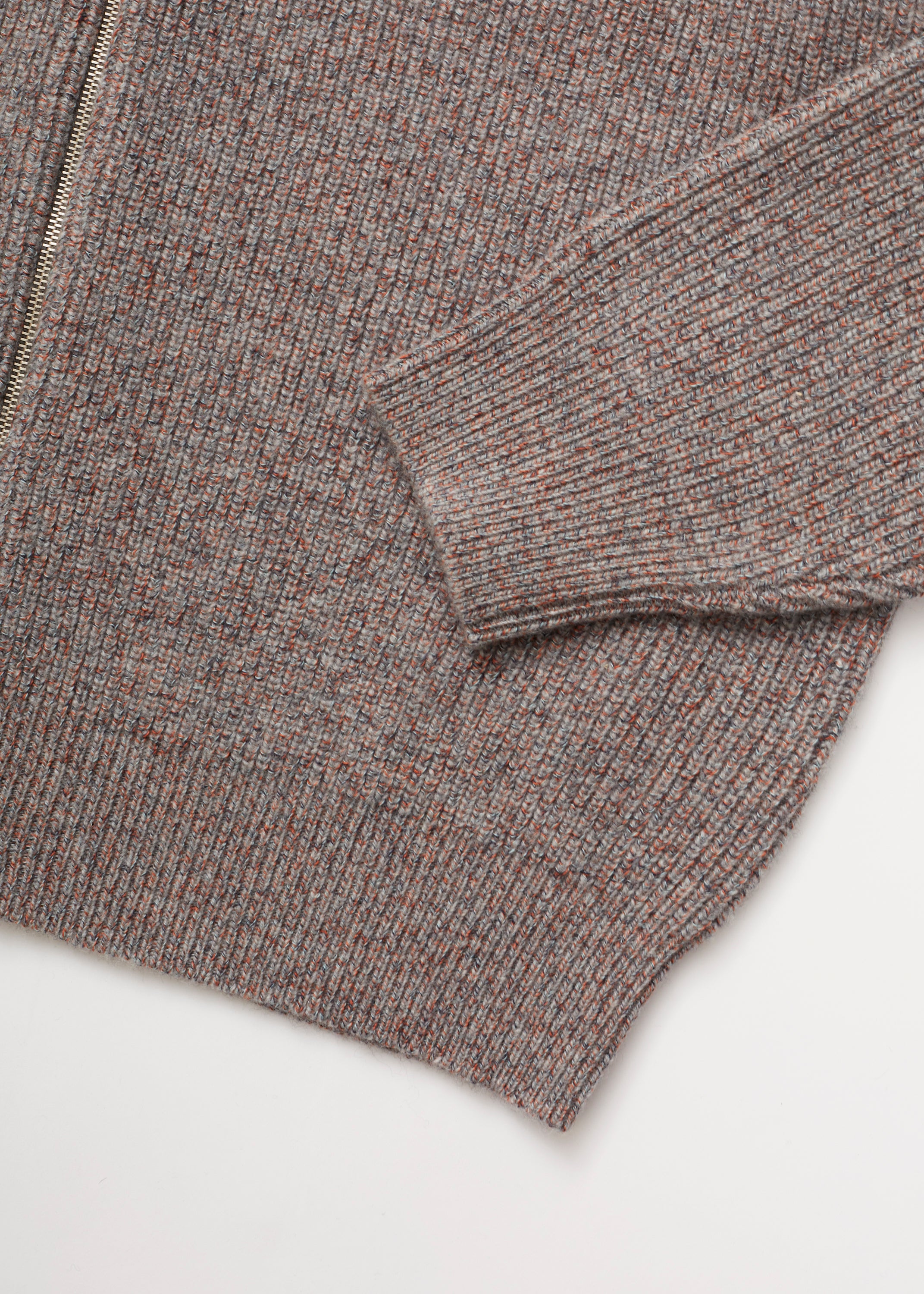 ULTERIOR W/C MEALANGE RIB DRIVERS KNIT GREY MIX