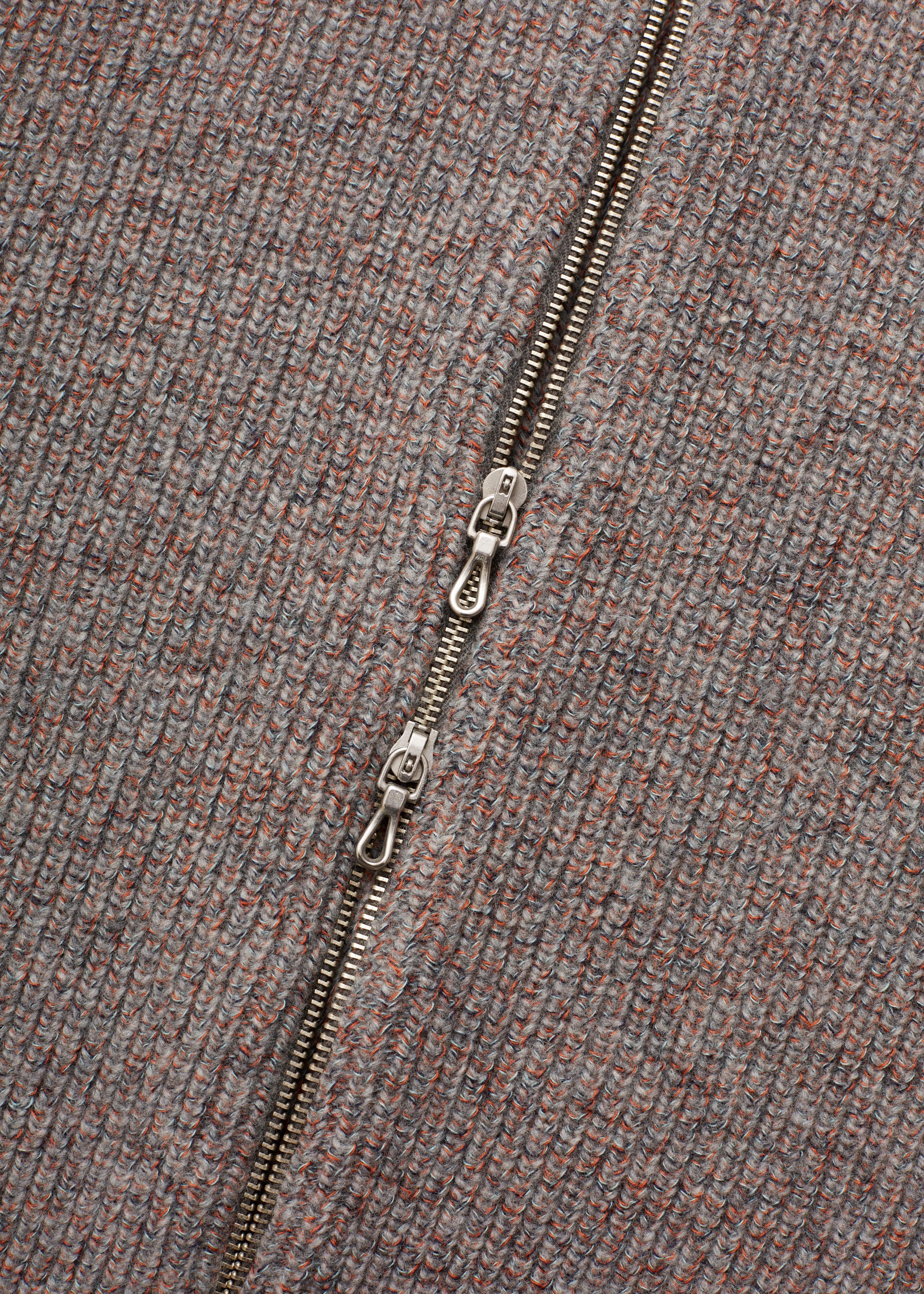 ULTERIOR W/C MEALANGE RIB DRIVERS KNIT GREY MIX