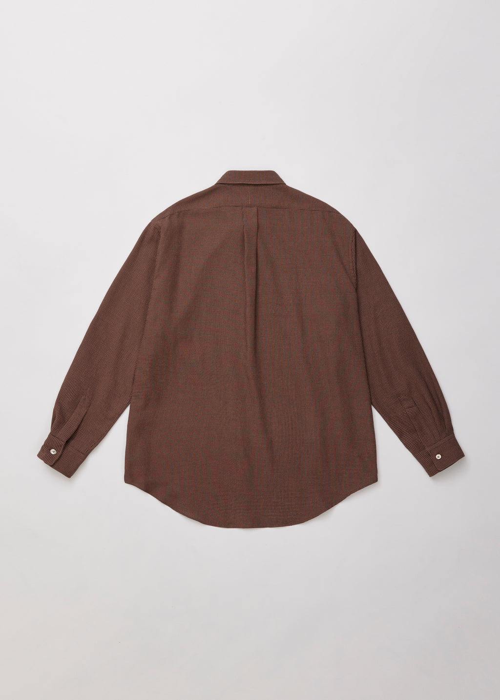 ULTERIOR RAYON LINEN CHECK SHIRT BLUE X BROWN