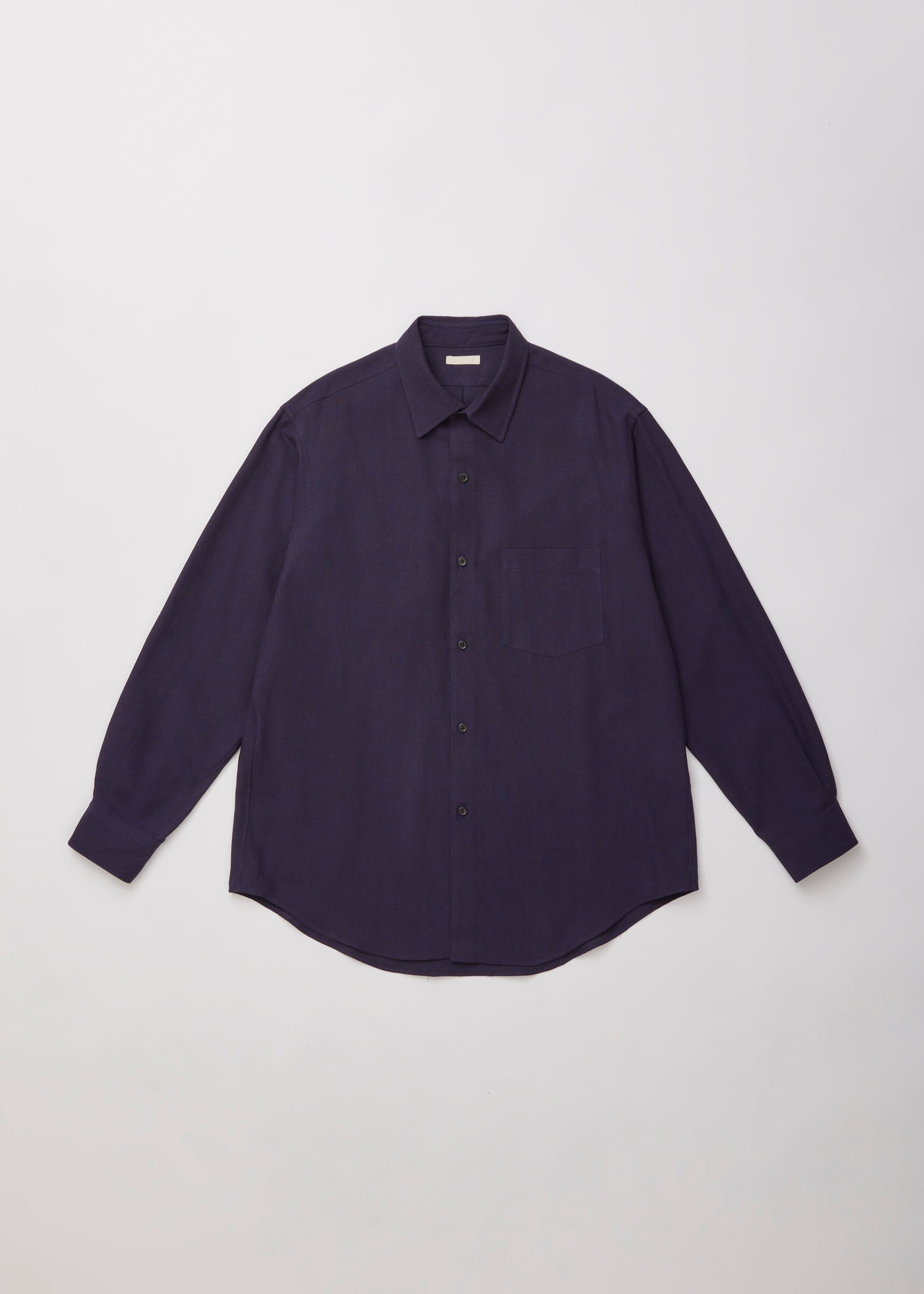 ULTERIOR RAYON LINEN CHECK SHIRT BLUE X BROWN