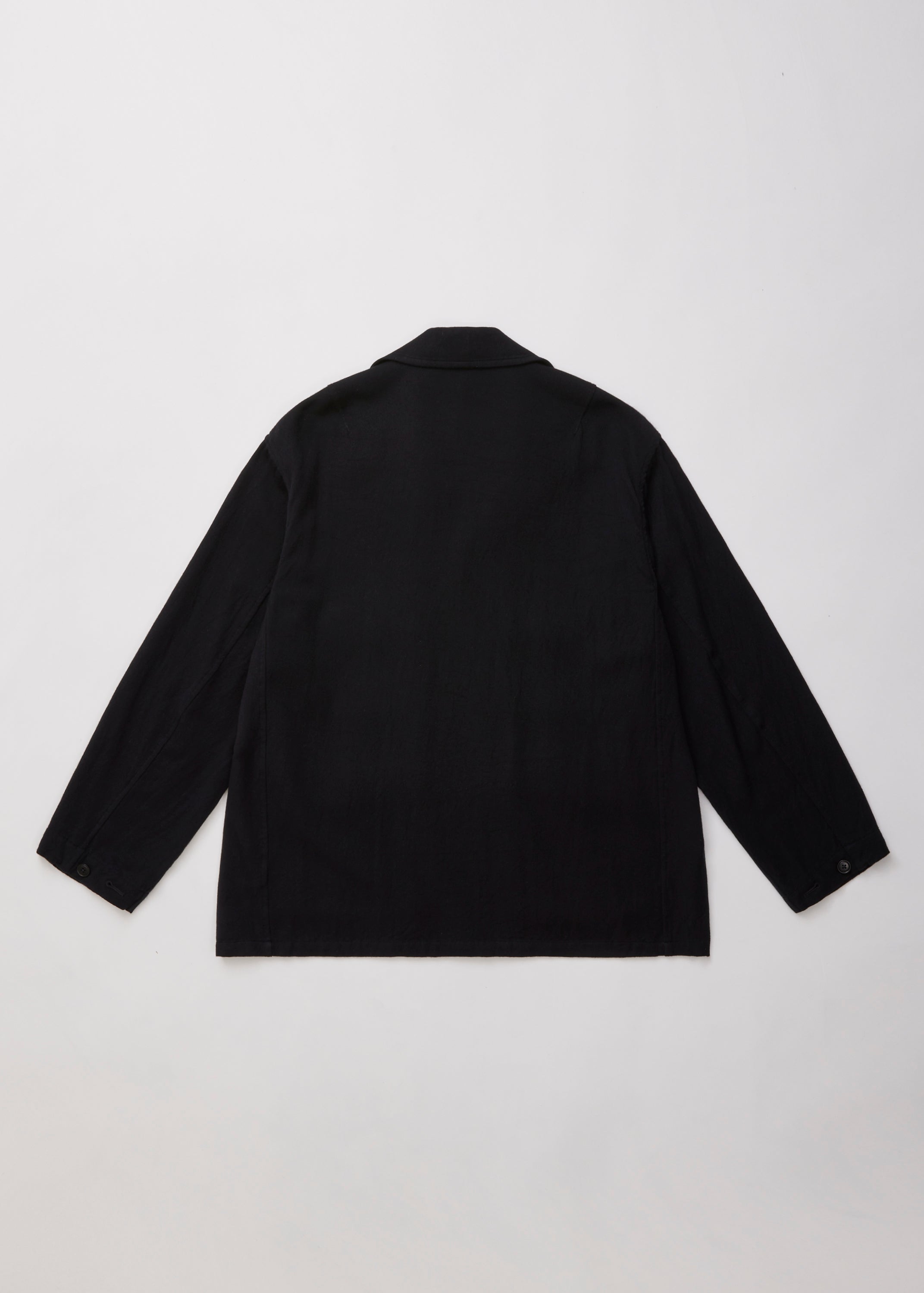 ULTERIOR WASHED W/R CASH TWILL MIL-JKT BLACK NAVY
