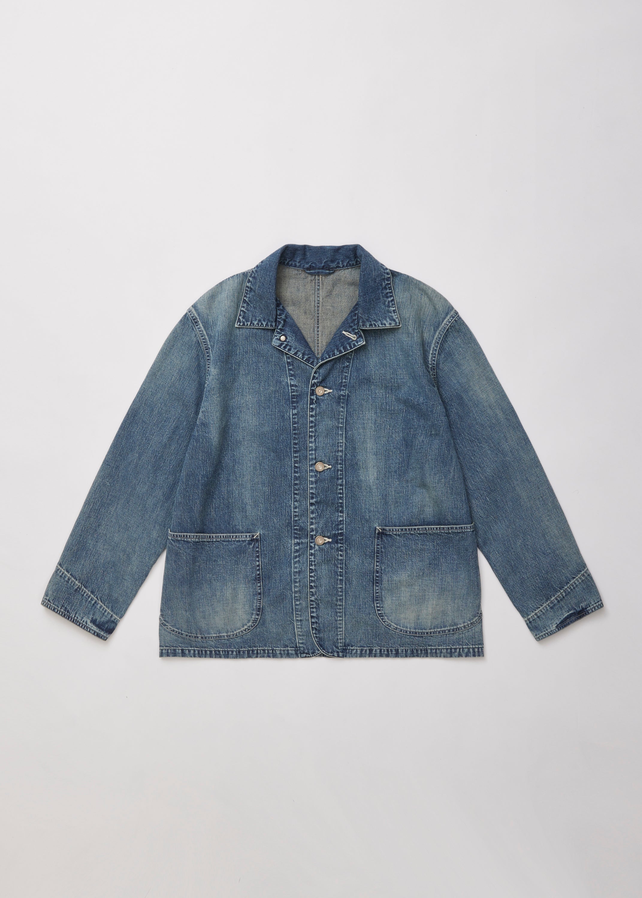 ULTERIOR FADED LIGHT DENIM COVERALL