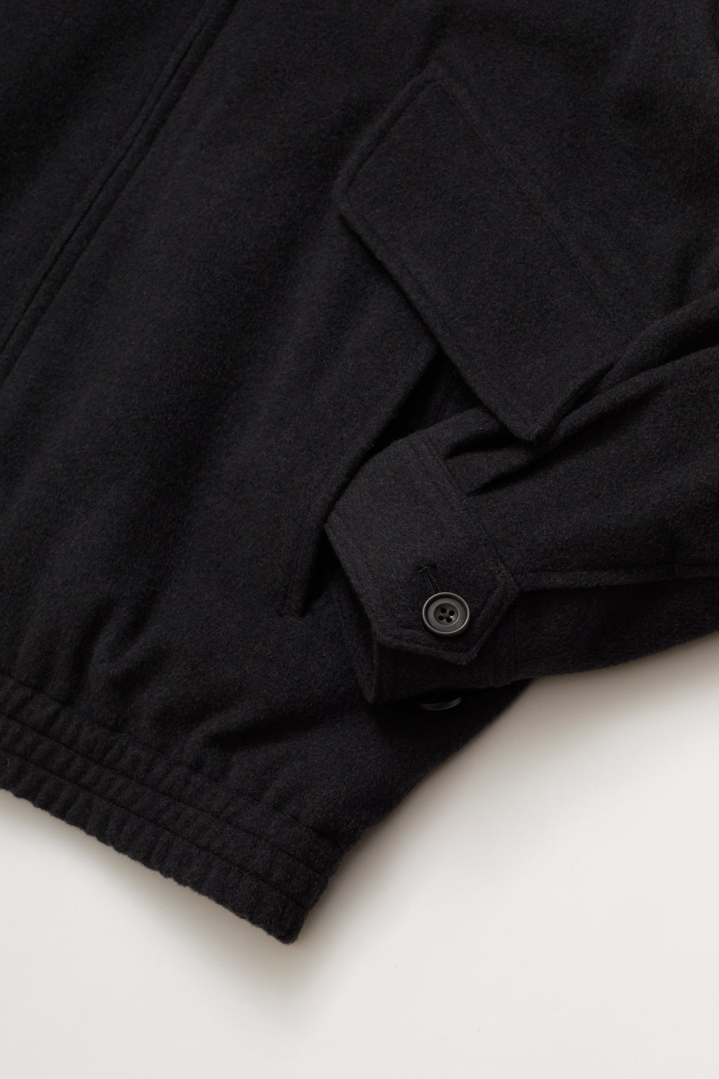 ULTERIOR BRUSHED SOFT FLANNEL ZIP UP JKT CHARCOAL