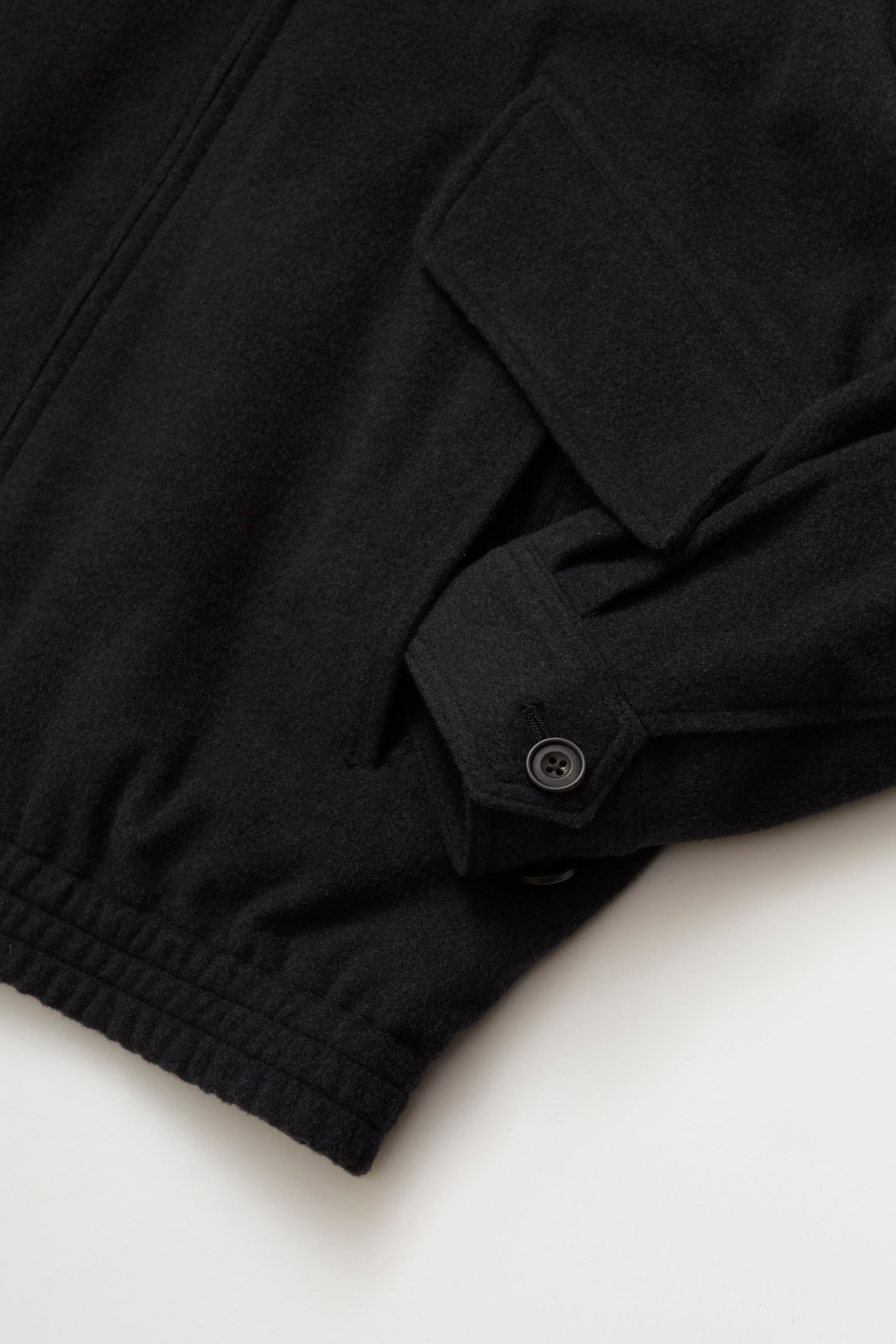 ULTERIOR BRUSHED SOFT FLANNEL ZIP UP JKT CHARCOAL