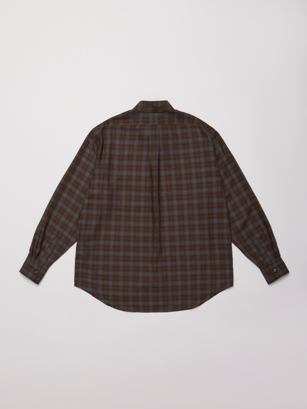 ULTERIOR SUPER LIGHT FADED CHECK SHIRT BLUE/BROWN