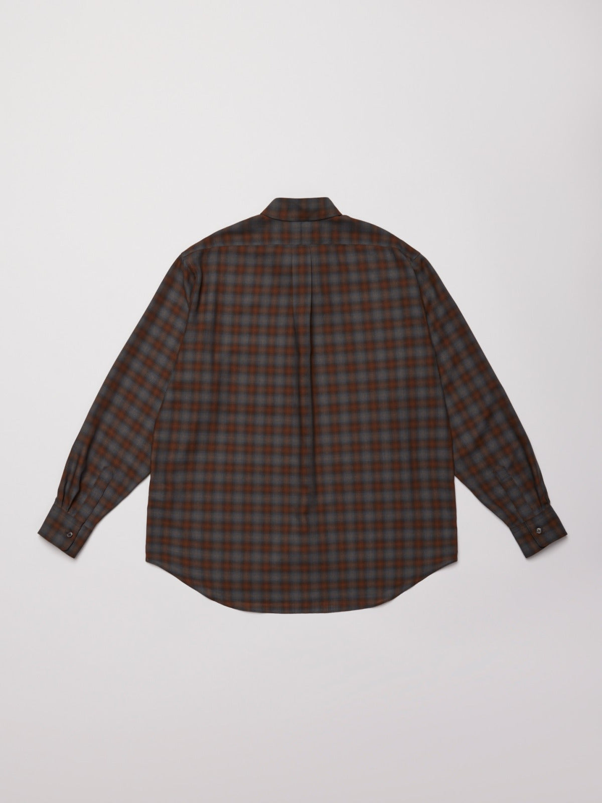 ULTERIOR SUPER LIGHT FADED CHECK SHIRT BLUE/BROWN