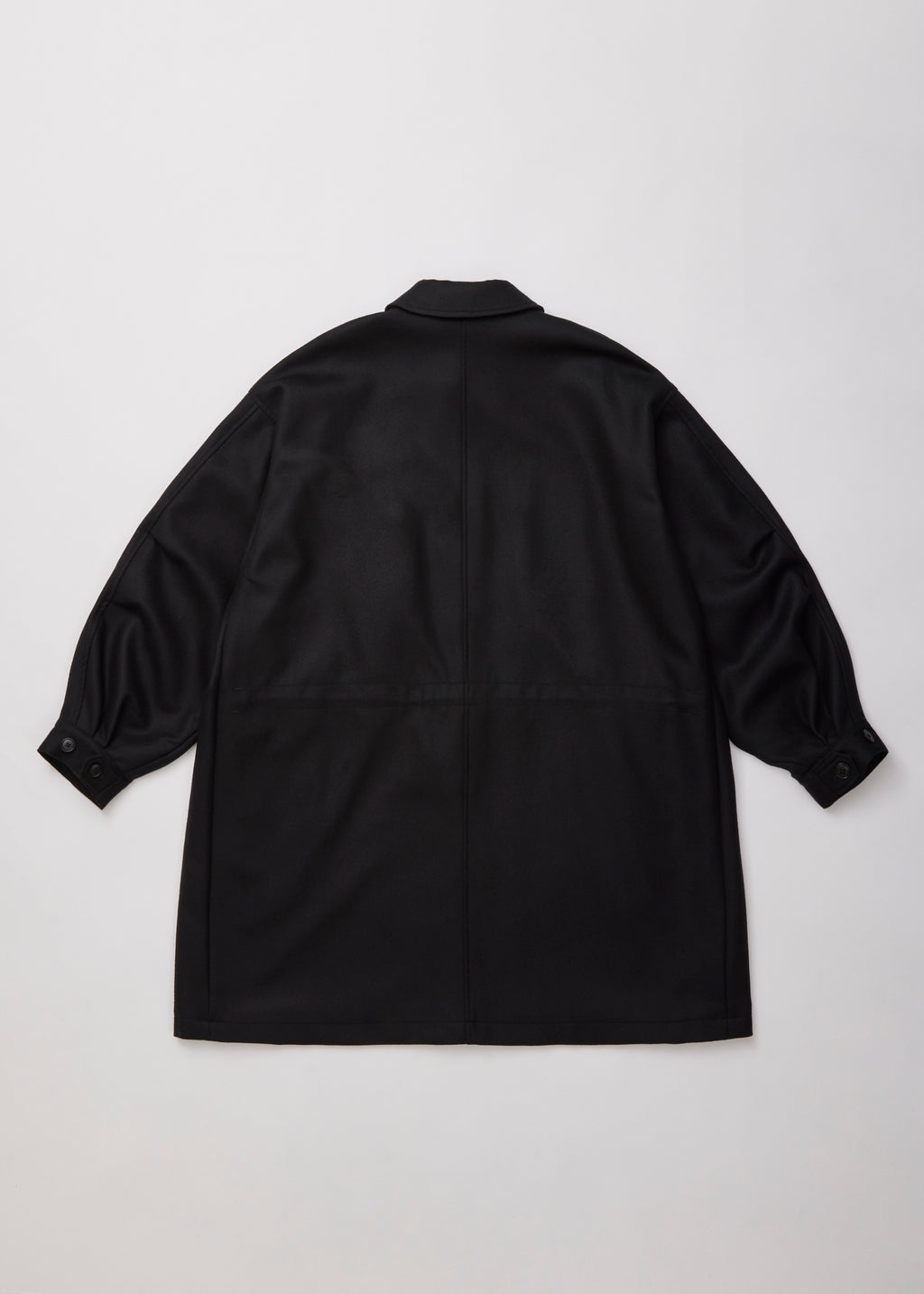 ULTERIOR SUPER FINE LIGHT MELTON B/C FIELD COAT DEEP NAVY