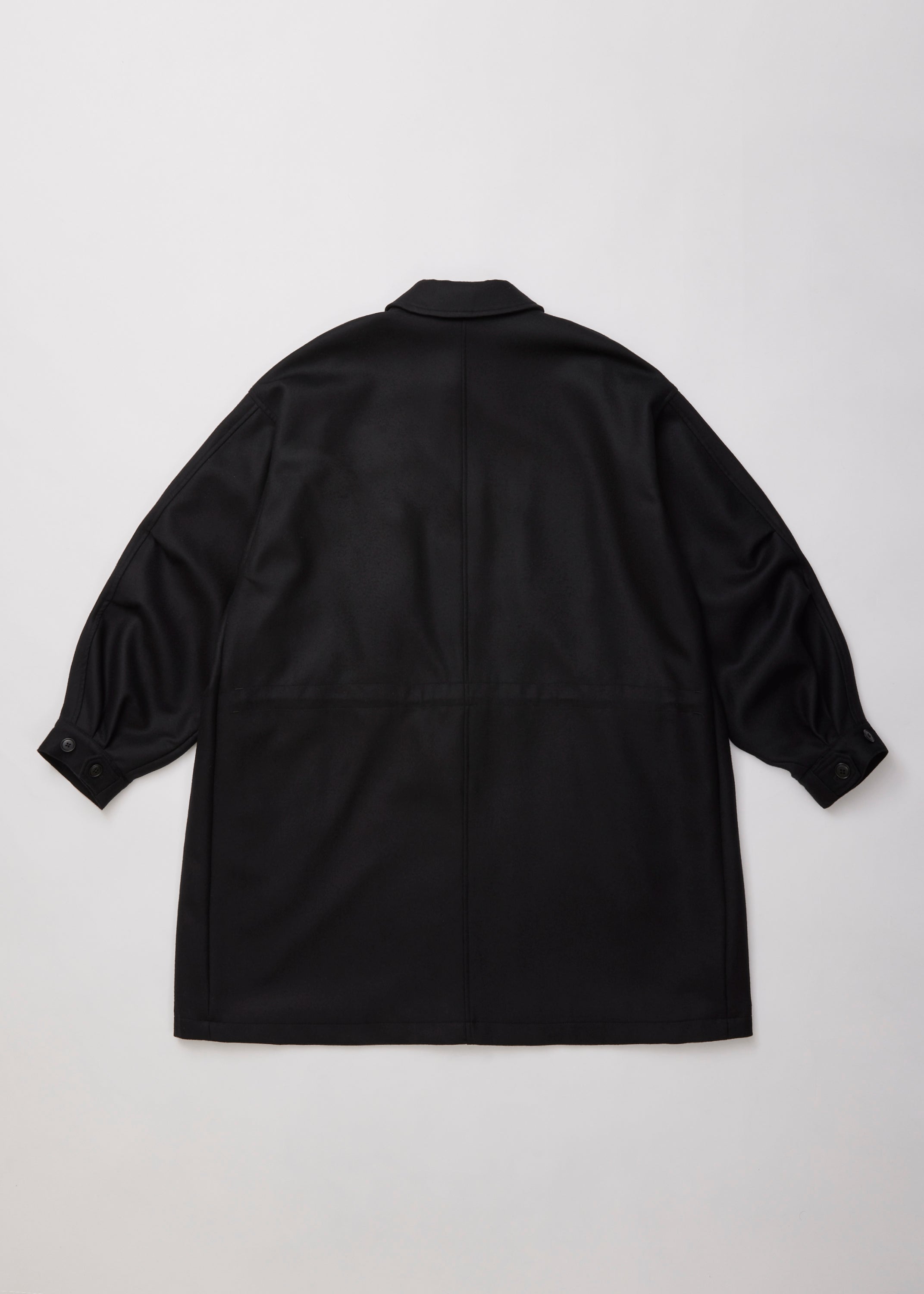 ULTERIOR SUPER FINE LIGHT MELTON B/C FIELD COAT DEEP NAVY