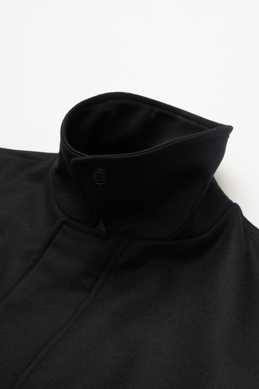 ULTERIOR SUPER FINE LIGHT MELTON B/C FIELD COAT DEEP NAVY