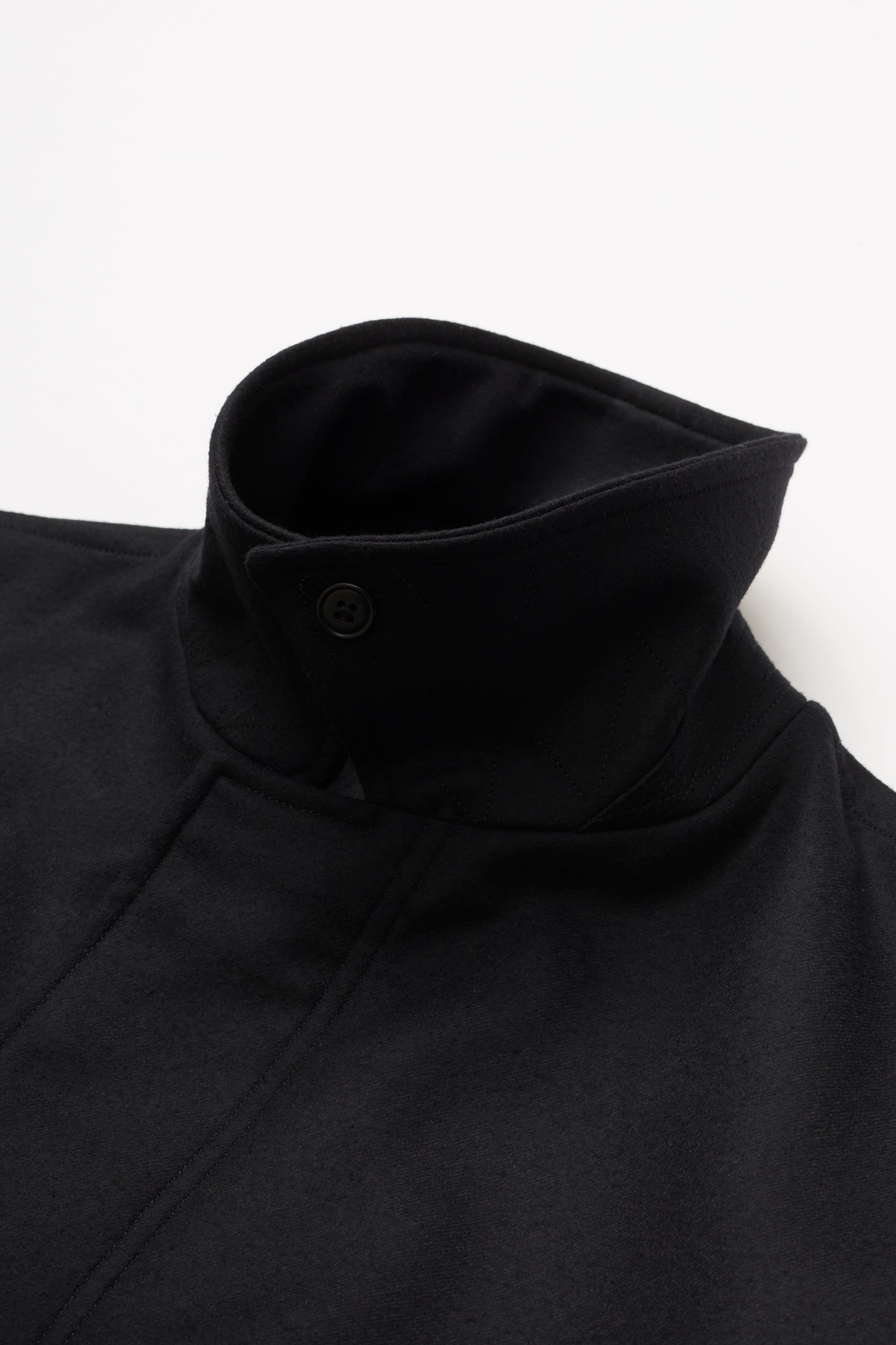 ULTERIOR SUPER FINE LIGHT MELTON B/C FIELD COAT DEEP NAVY