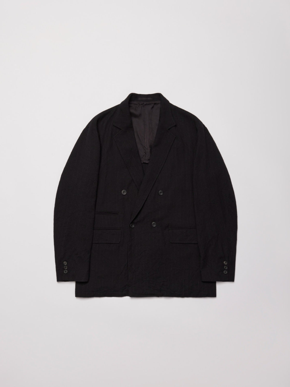 ULTERIOR WASHED W/S STRIPE DB JKT BLACK