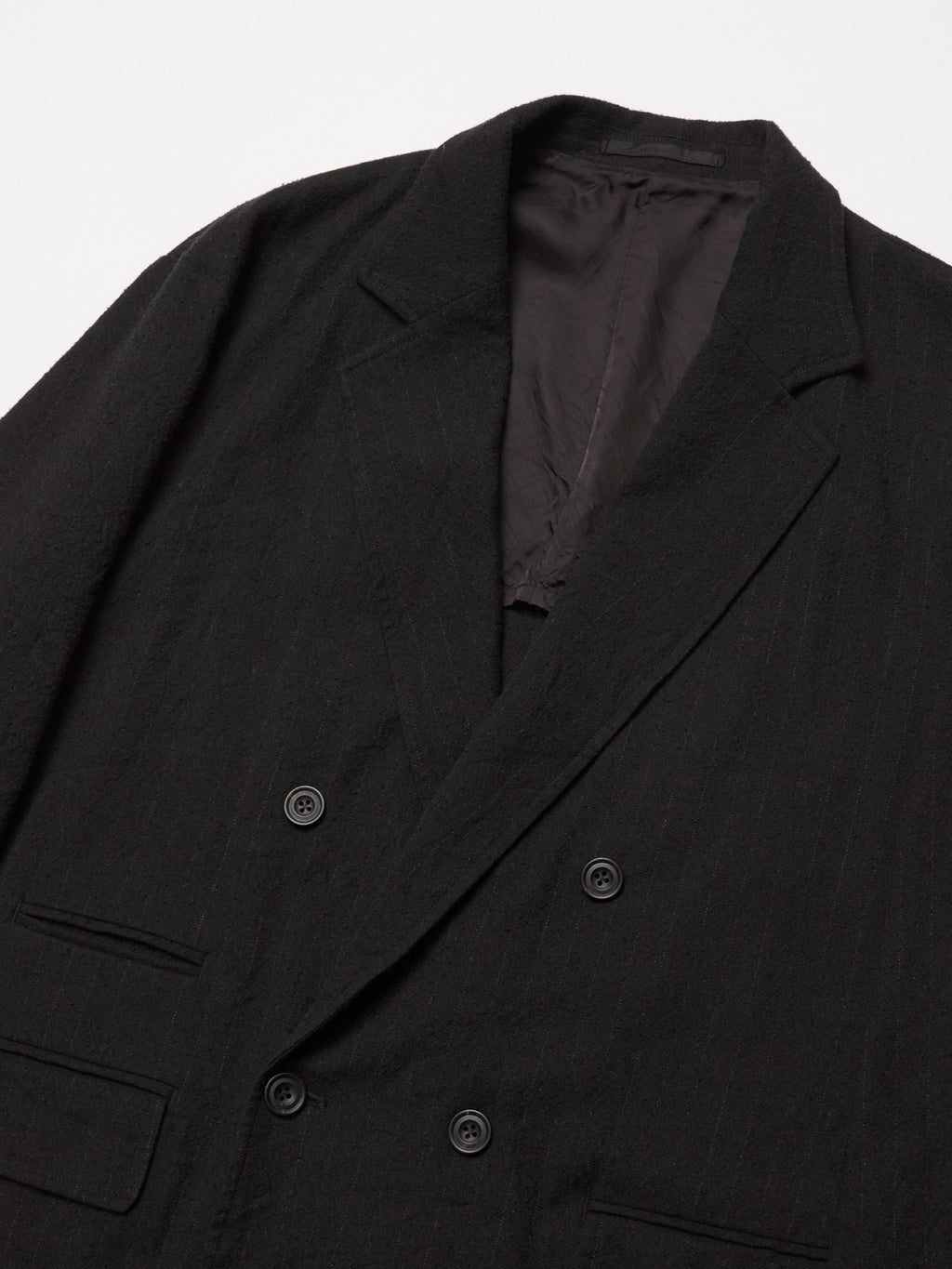 ULTERIOR WASHED W/S STRIPE DB JKT BLACK