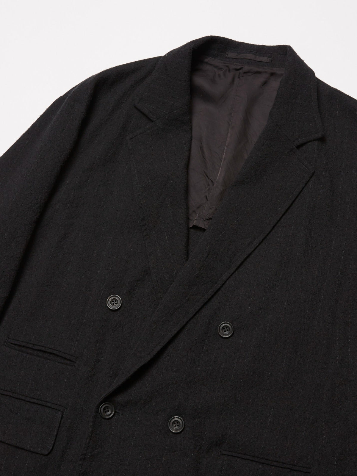 ULTERIOR WASHED W/S STRIPE DB JKT BLACK