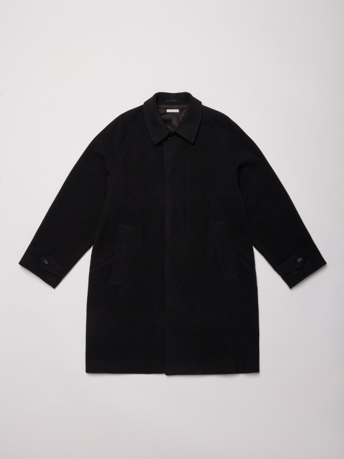ULTERIOR HERRINGBONE PILE MOSSER B/C COAT SHADE BLACK