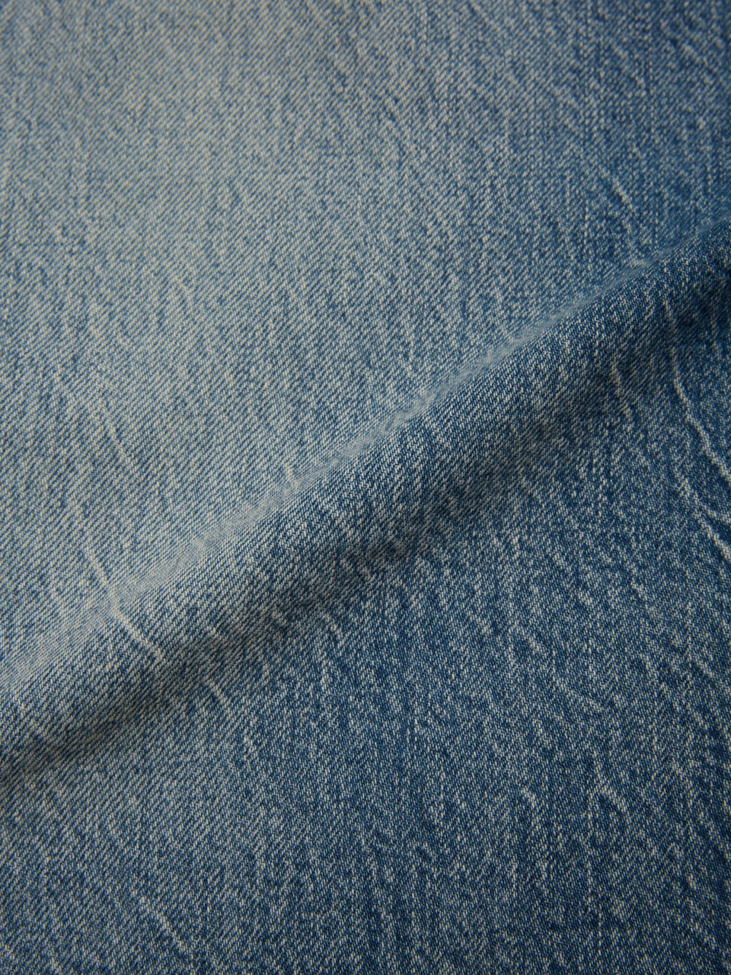 ULTERIOR VINTAGE WASHED SELVEDGE DENIM 5P PANTS FADED BLUE