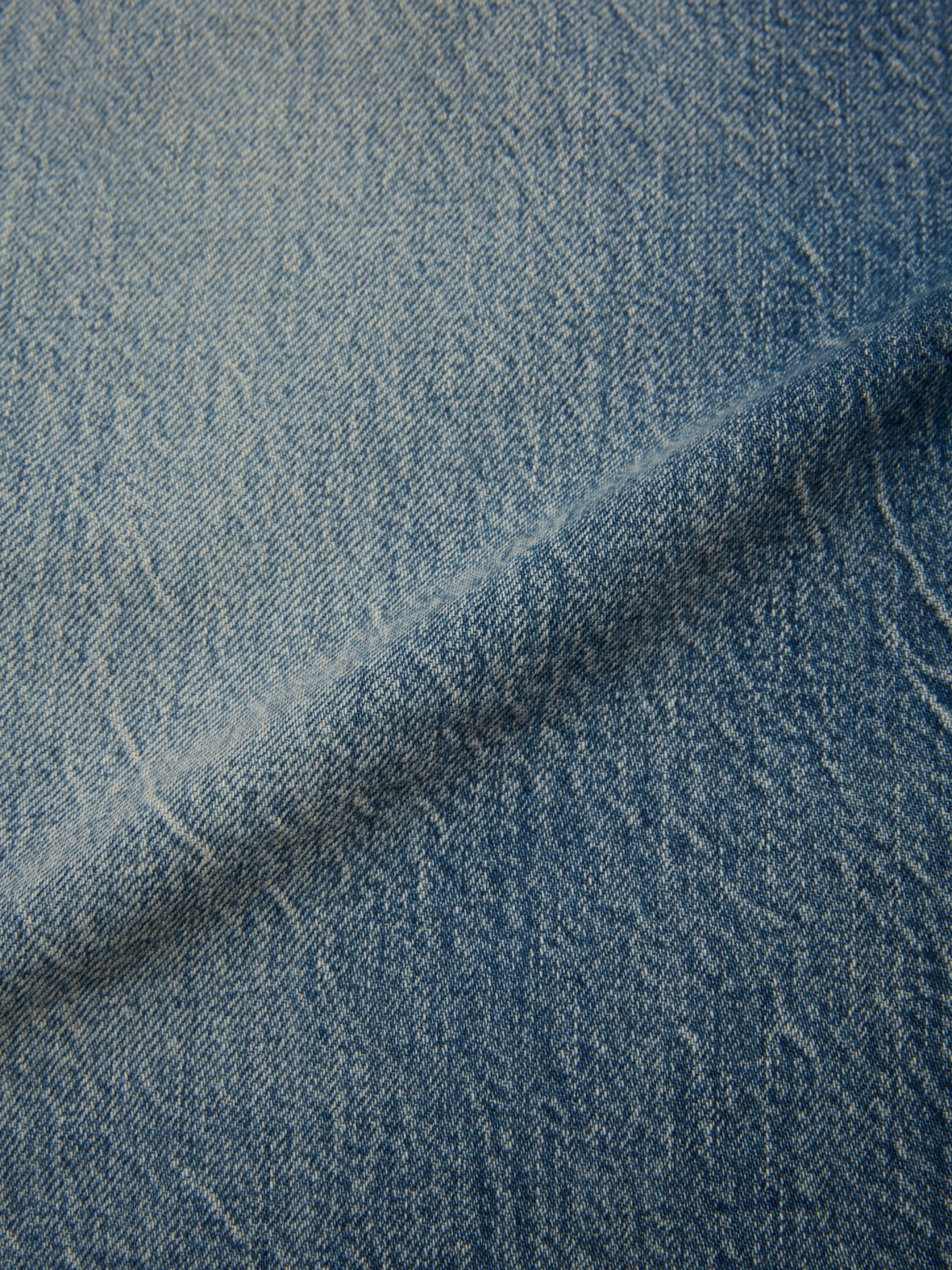 ULTERIOR VINTAGE WASHED SELVEDGE DENIM 5P PANTS FADED BLUE