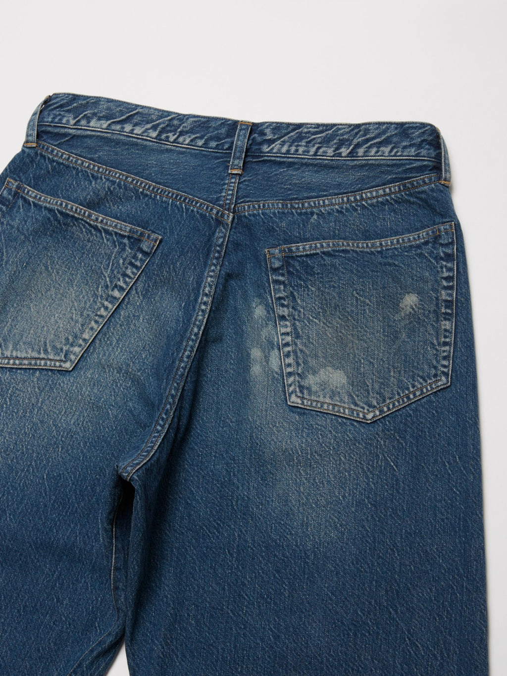 ULTERIOR AGING WASHED SELVEDGE DENIM 5P PANTS FADED BLUE