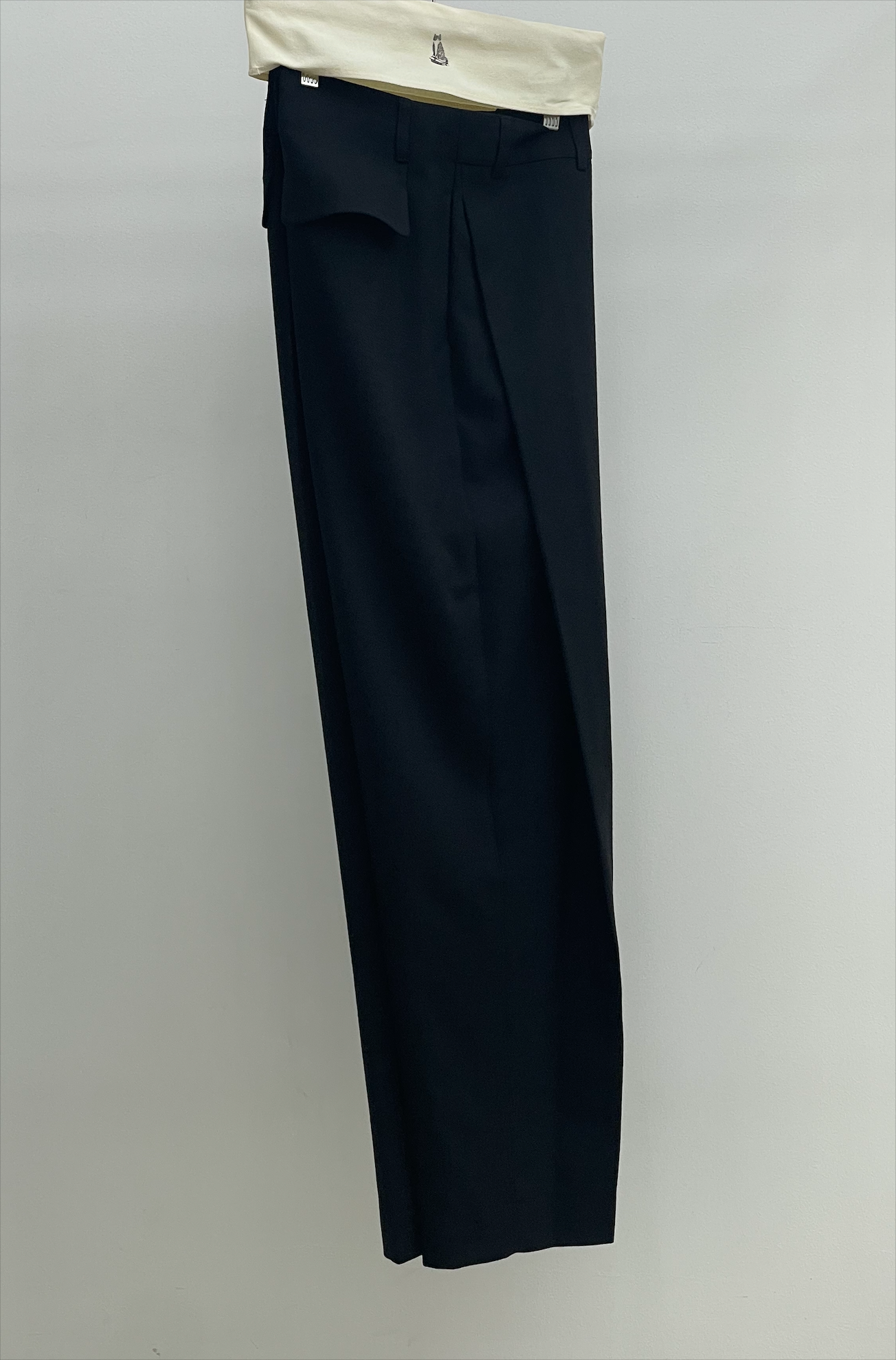 LEA BOBERG D.P. TROUSER BRITISH WOOL CREPE BLACK
