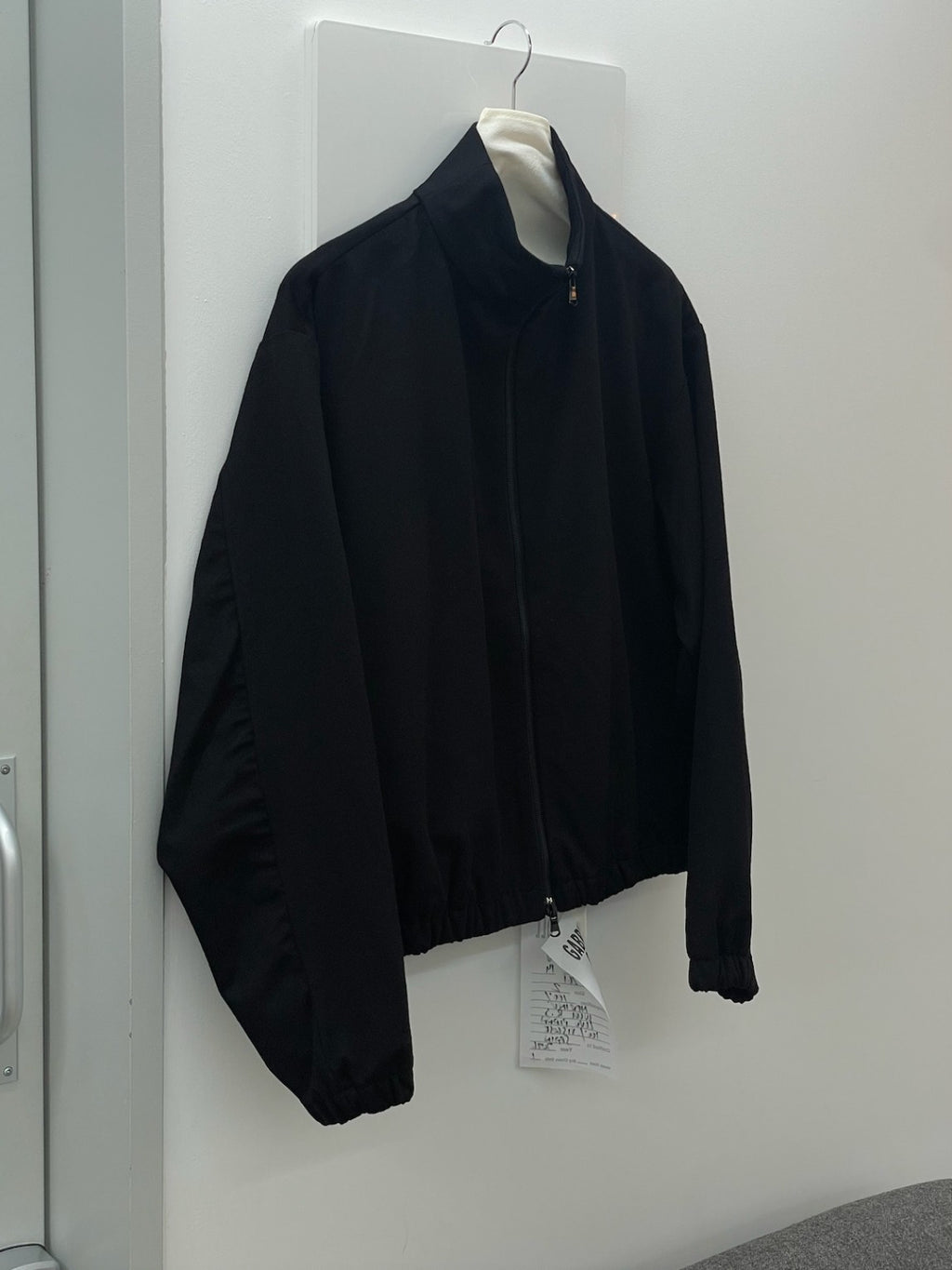 GABRIELA COLL GARMENTS NO.261 HEAVY WOOL ZIPPER JACKET BLACK