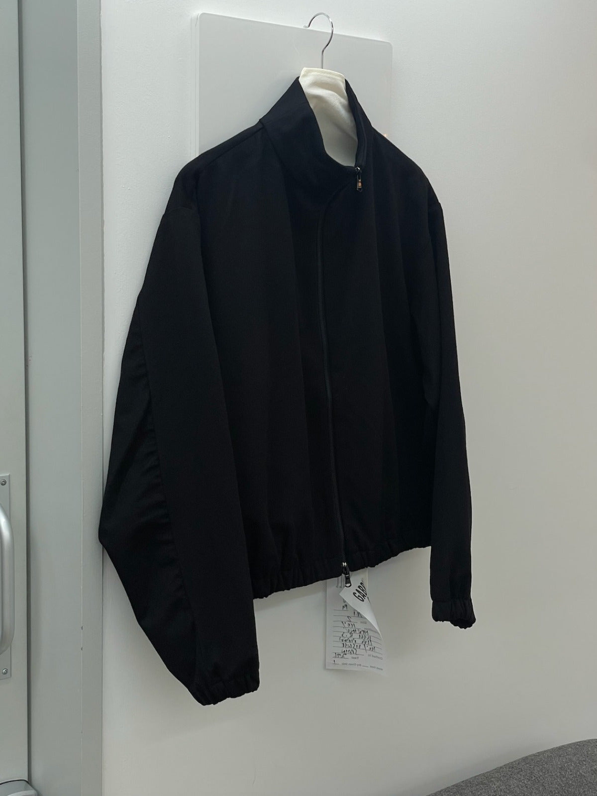 GABRIELA COLL GARMENTS NO.261 HEAVY WOOL ZIPPER JACKET BLACK