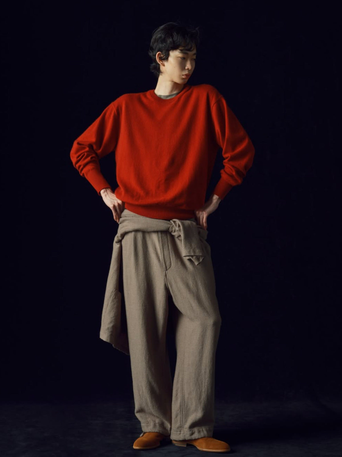 HERILL GOLDENCASH PULLOVER RED