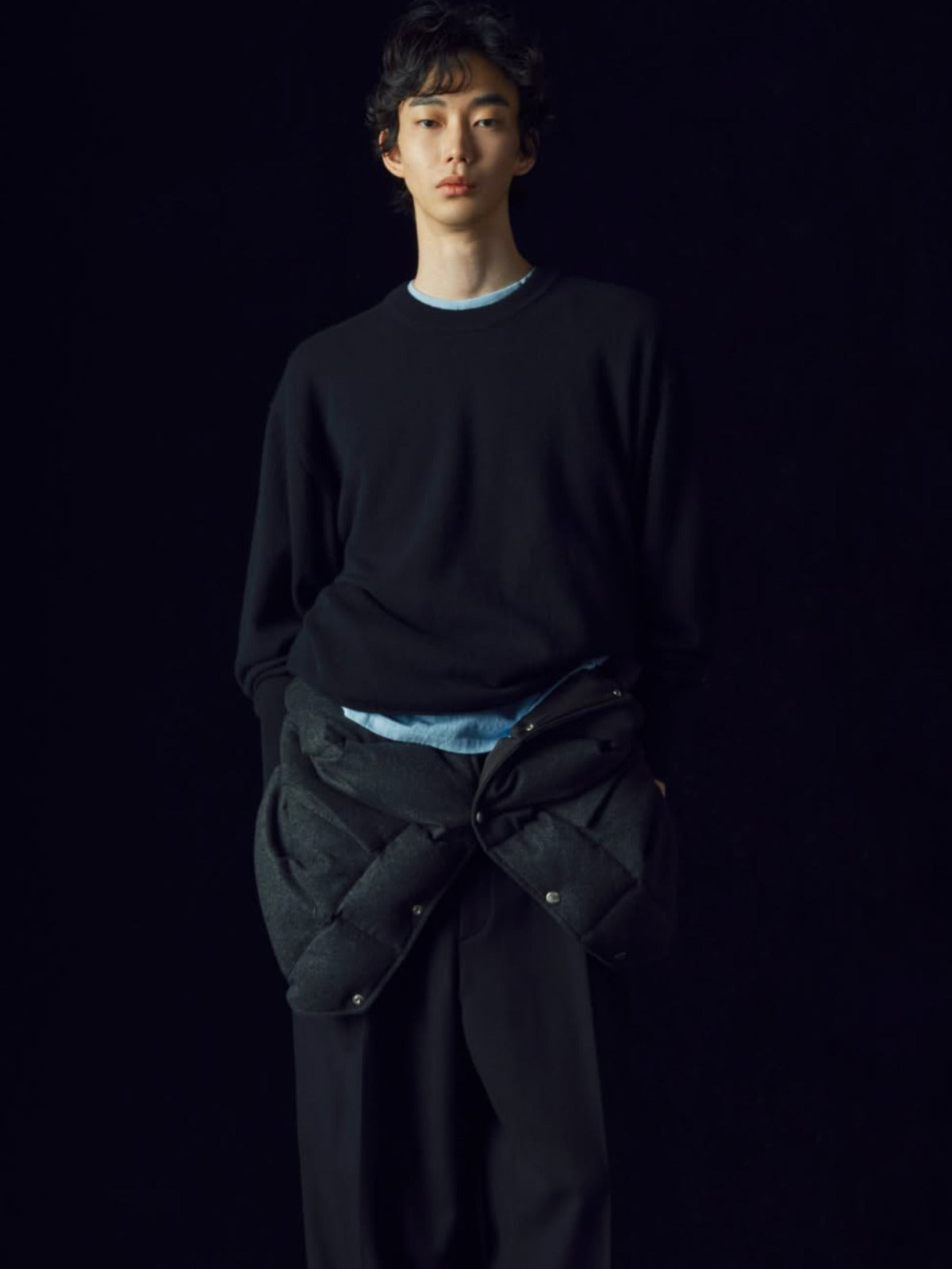 HERILL GOLDENCASH PULLOVER BLACK