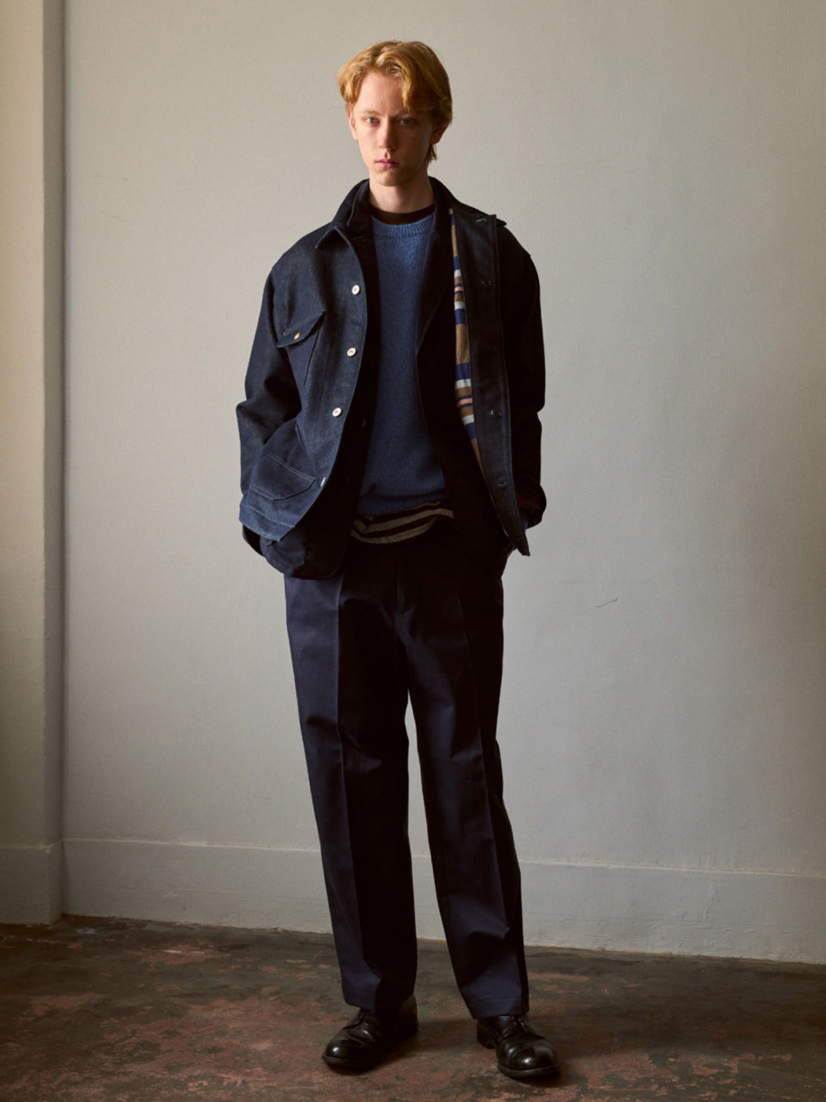 HERILL CASHMERE MOHAIR PULLOVER SAX