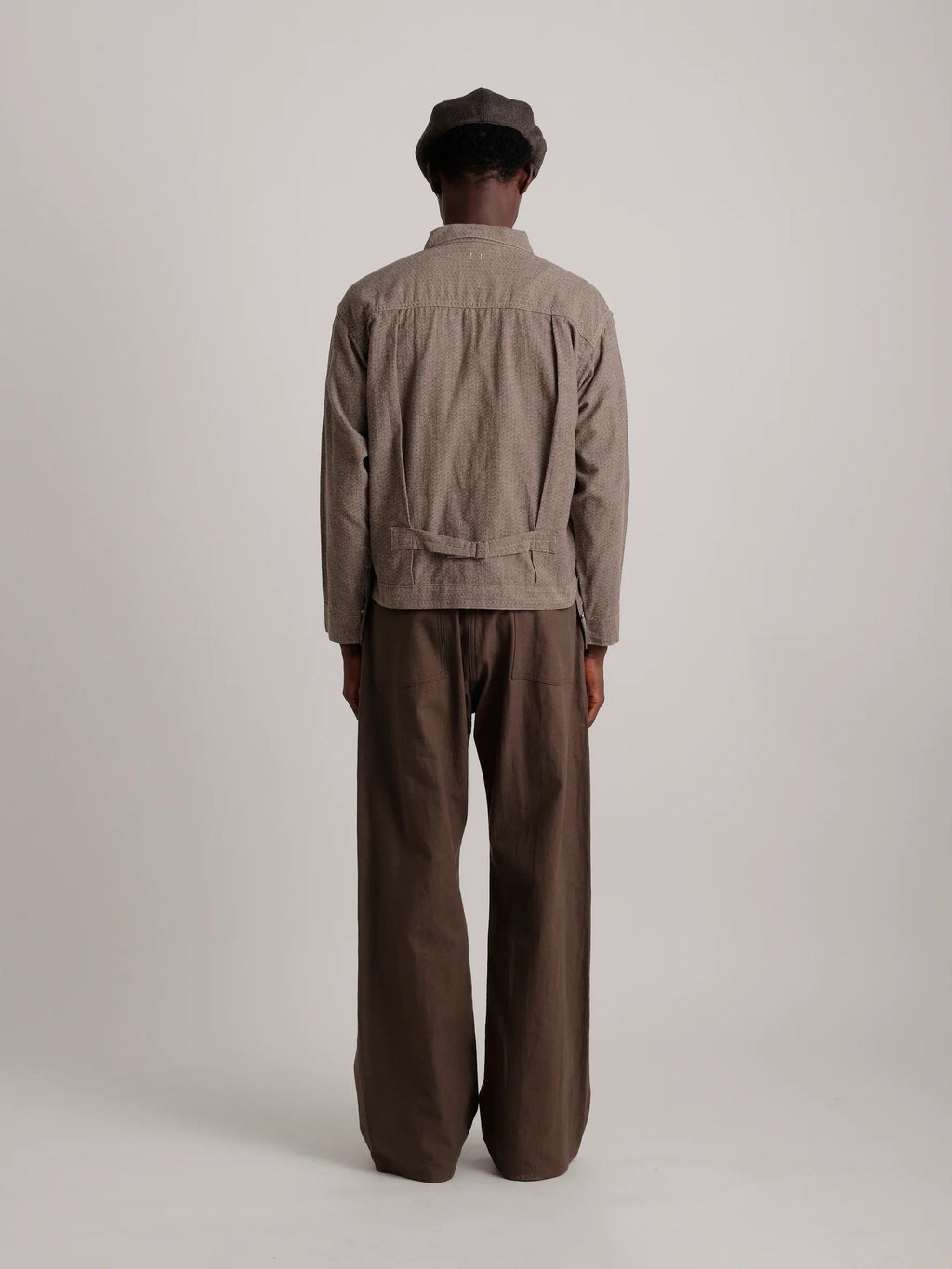 TAIGA TAKAHASHI LOT.309 BUCKLE-BACKED JACKET CHARCOAL