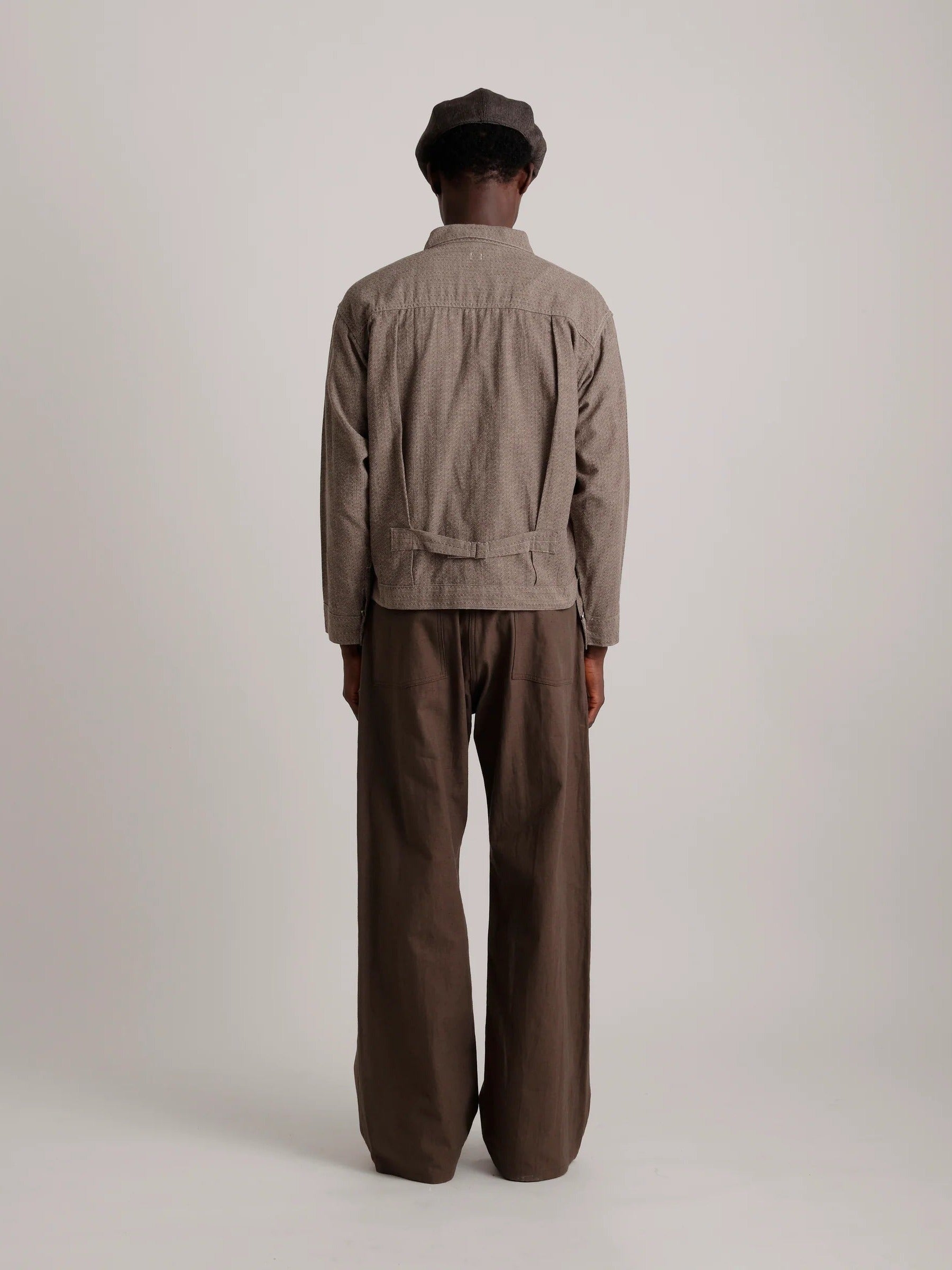 TAIGA TAKAHASHI LOT.309 BUCKLE-BACKED JACKET CHARCOAL