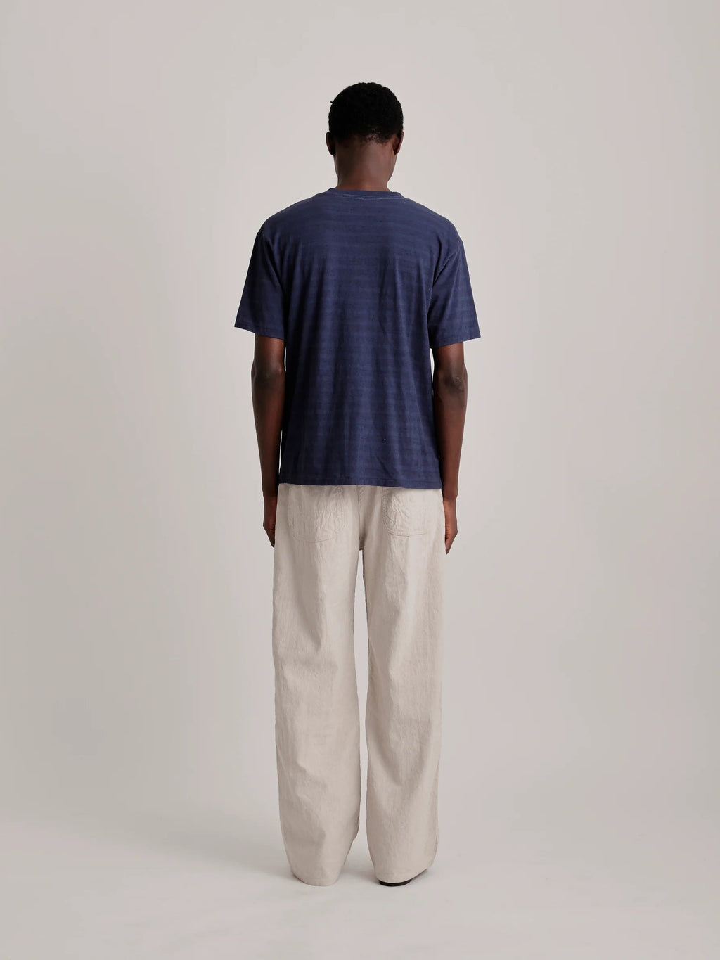 TAIGA TAKAHASHI LOT.617 BORDER TEE SHIRT NAVY