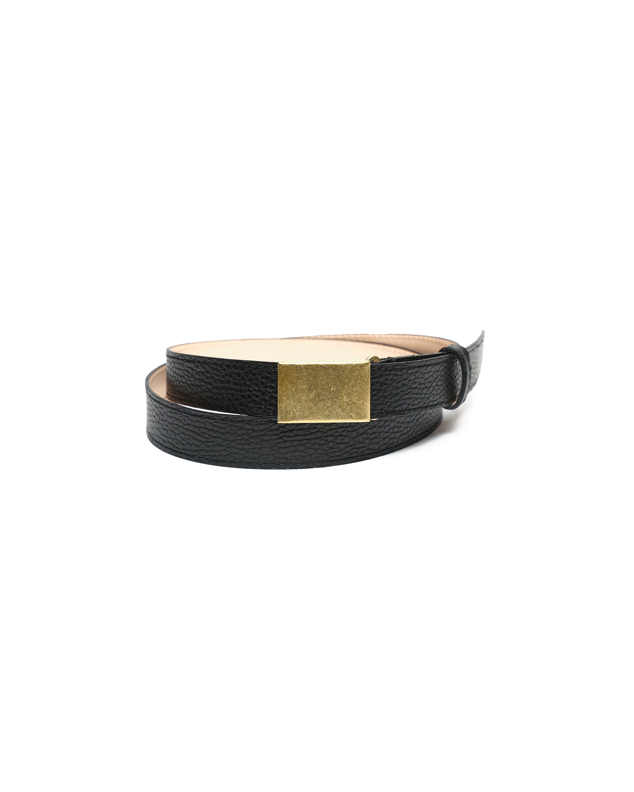 CCU LEATHER SLIDE BELT COW LEATHER BLACK