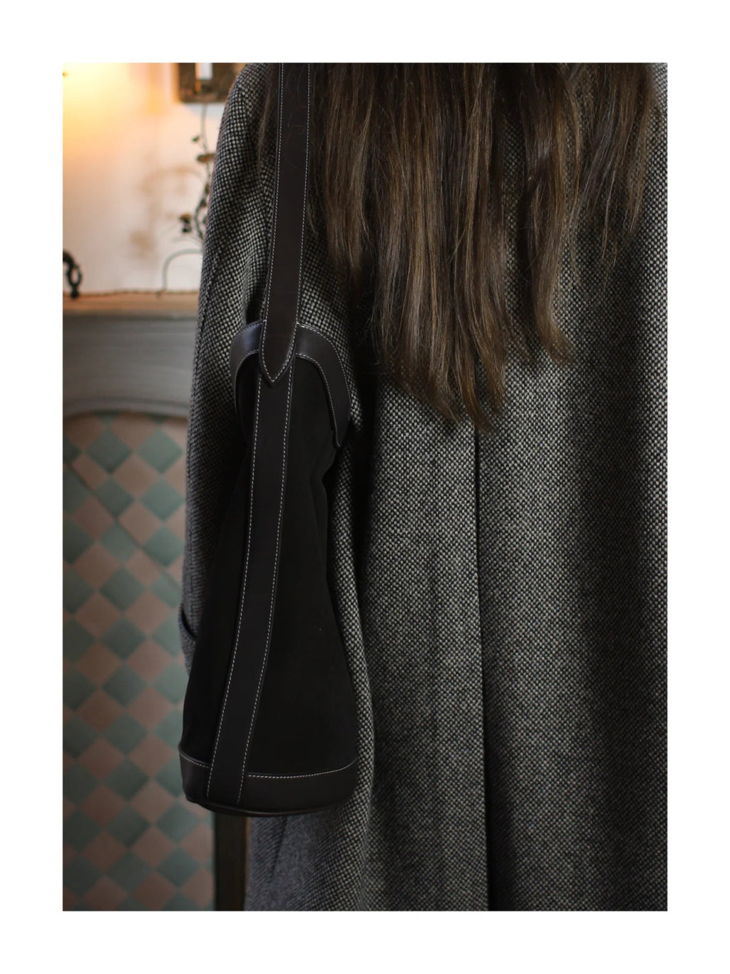 DECHAMPS HUNTER COAT ITALIAN TWEED GRAY