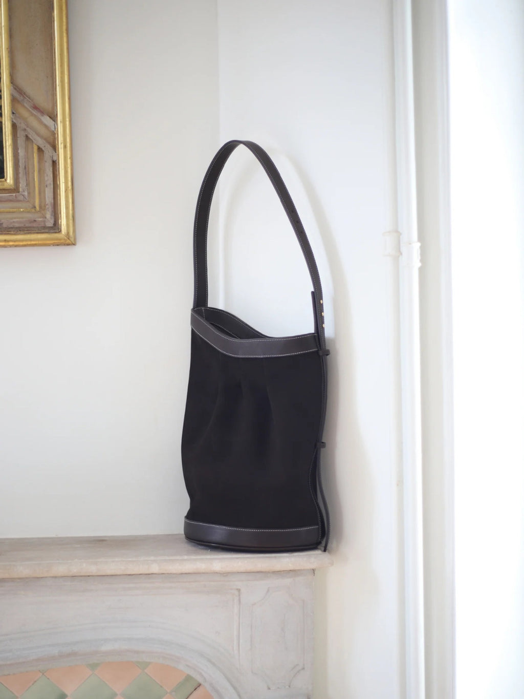 DECHAMPS LOOM BAG EBENE