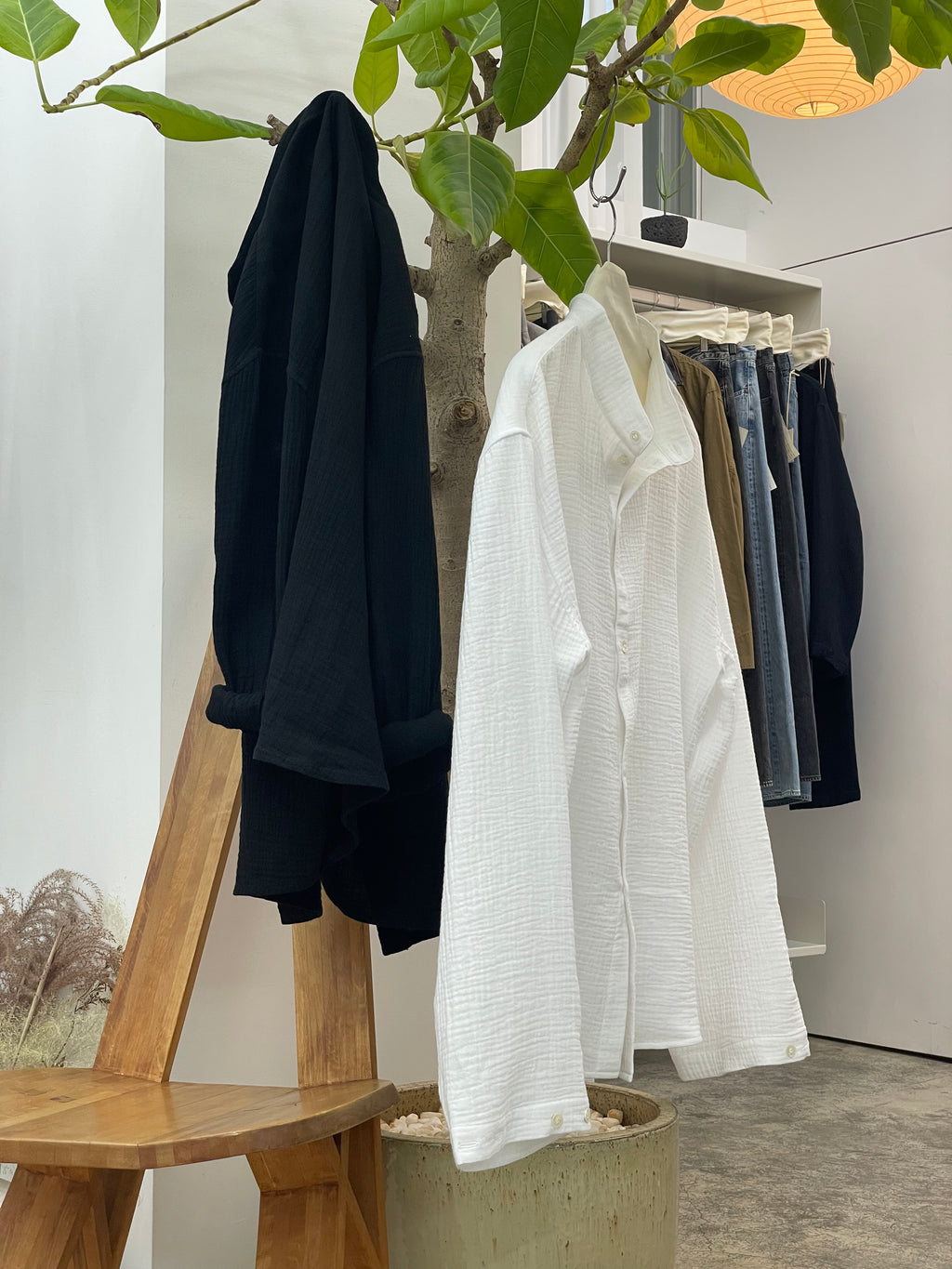 LEA BOBERG CL SHIRT COTTON GAUZE WHITE