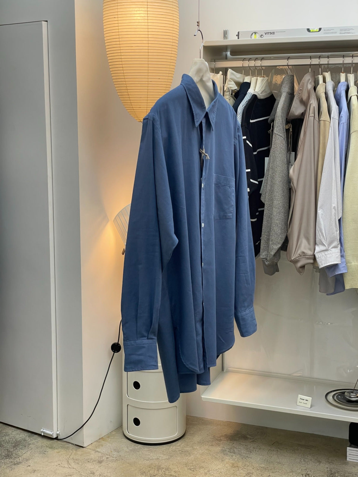 HERILL COTTON CASHMERE SHIRT SAX