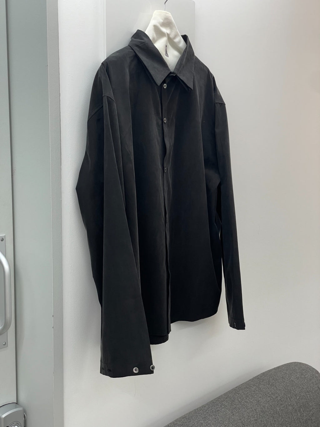 LEA BOBERG SC SHIRT JAPANESE BRUSHED CUPRO BLEND BLACK