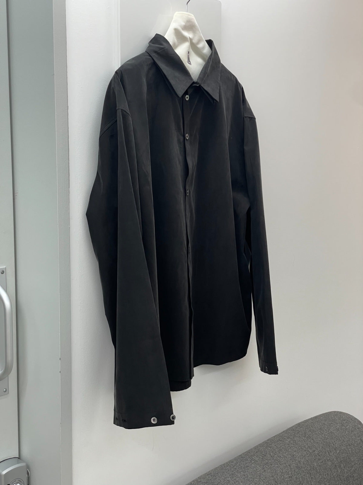 LEA BOBERG SC SHIRT JAPANESE BRUSHED CUPRO BLEND BLACK