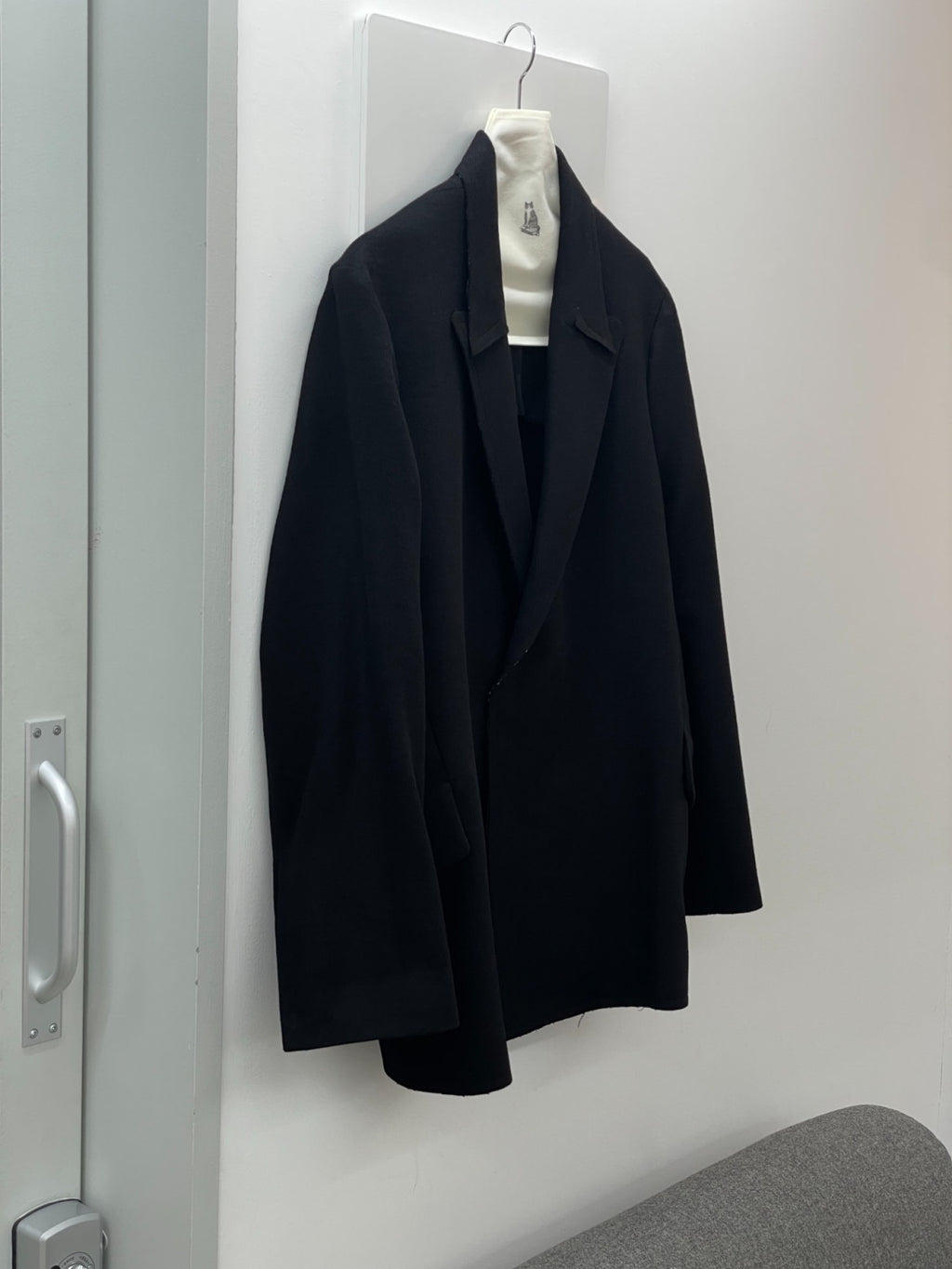 LEA BOBERG RPL BLAZER JAPANESE BRUSHED WOOL/CASHMERE/SILK BLACK
